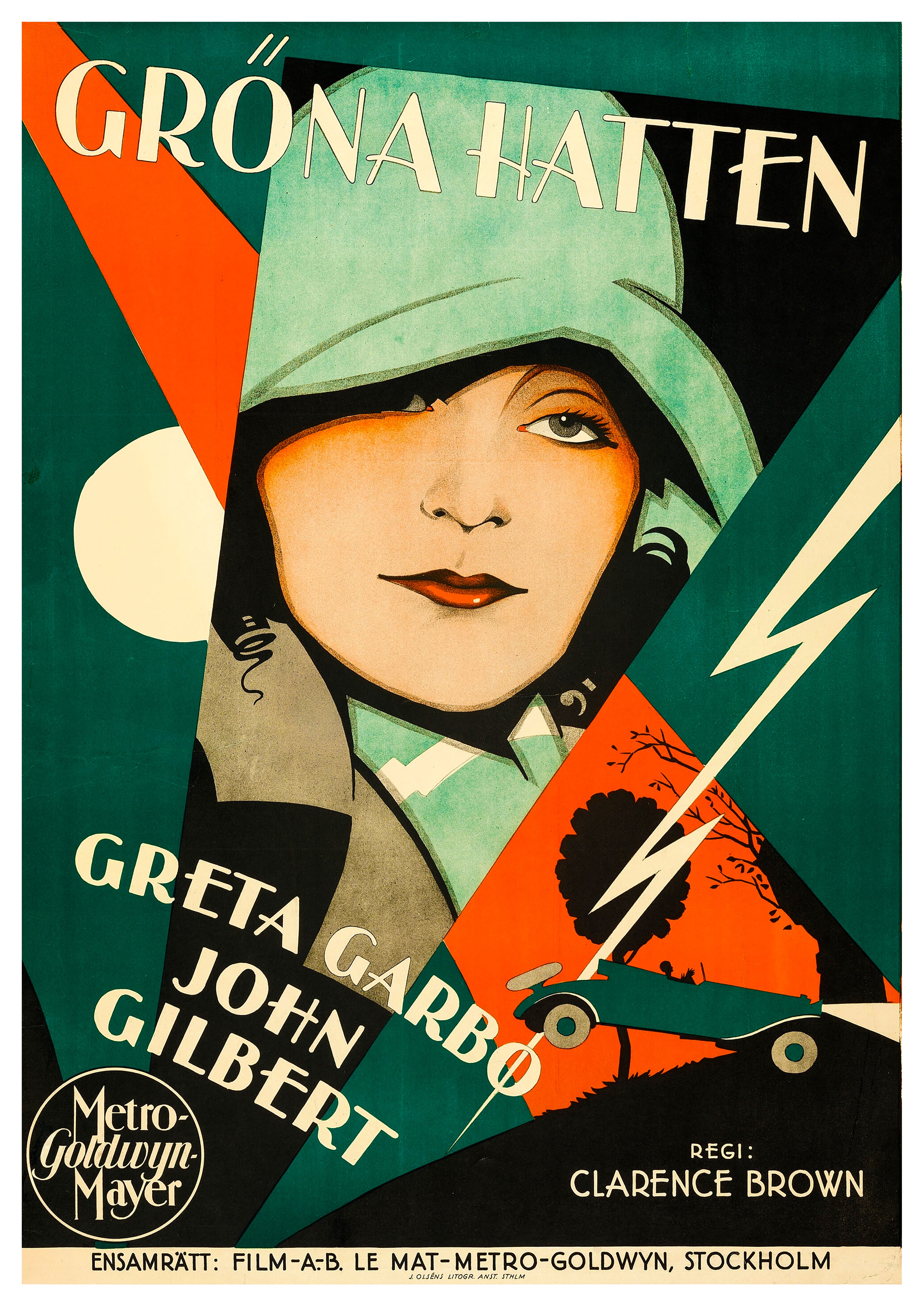 Reproduction Vintage "A Woman Of Affairs" **Swedish** Movie Poster
