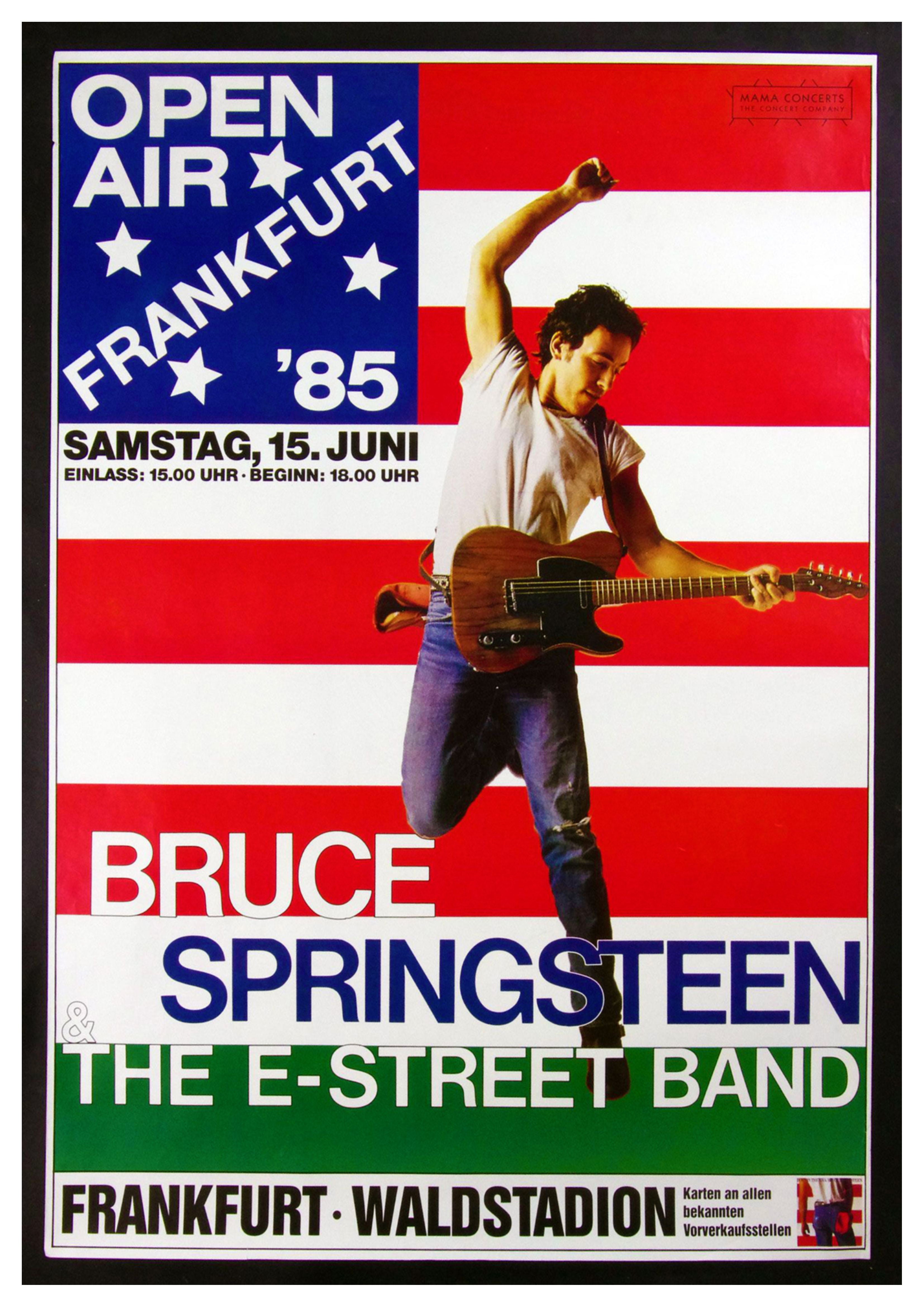 Reproduction Vintage Bruce Springsteen "Frankfurt" Music Poster
