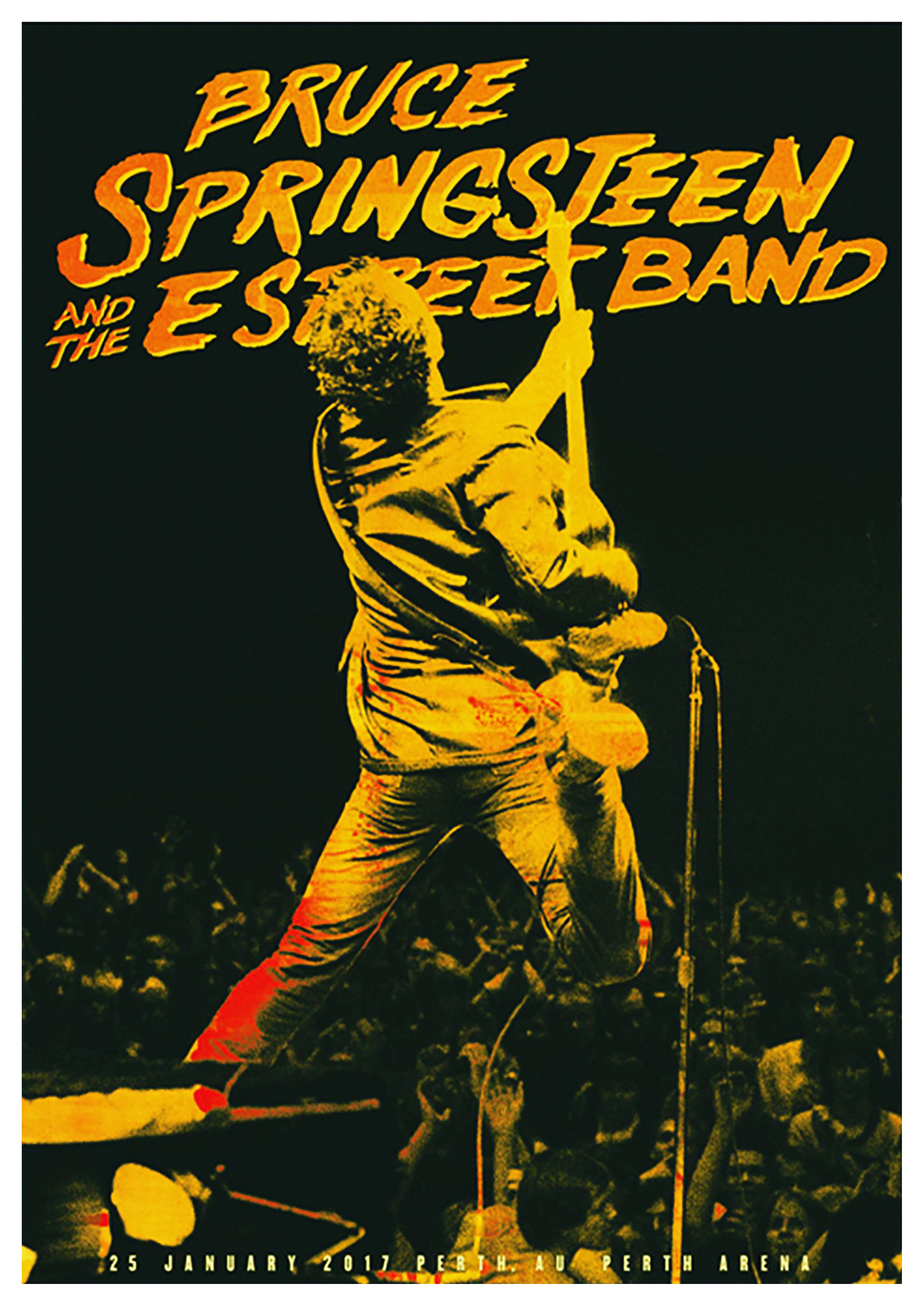 Reproduction Vintage Bruce Springsteen "Perth" Music Poster