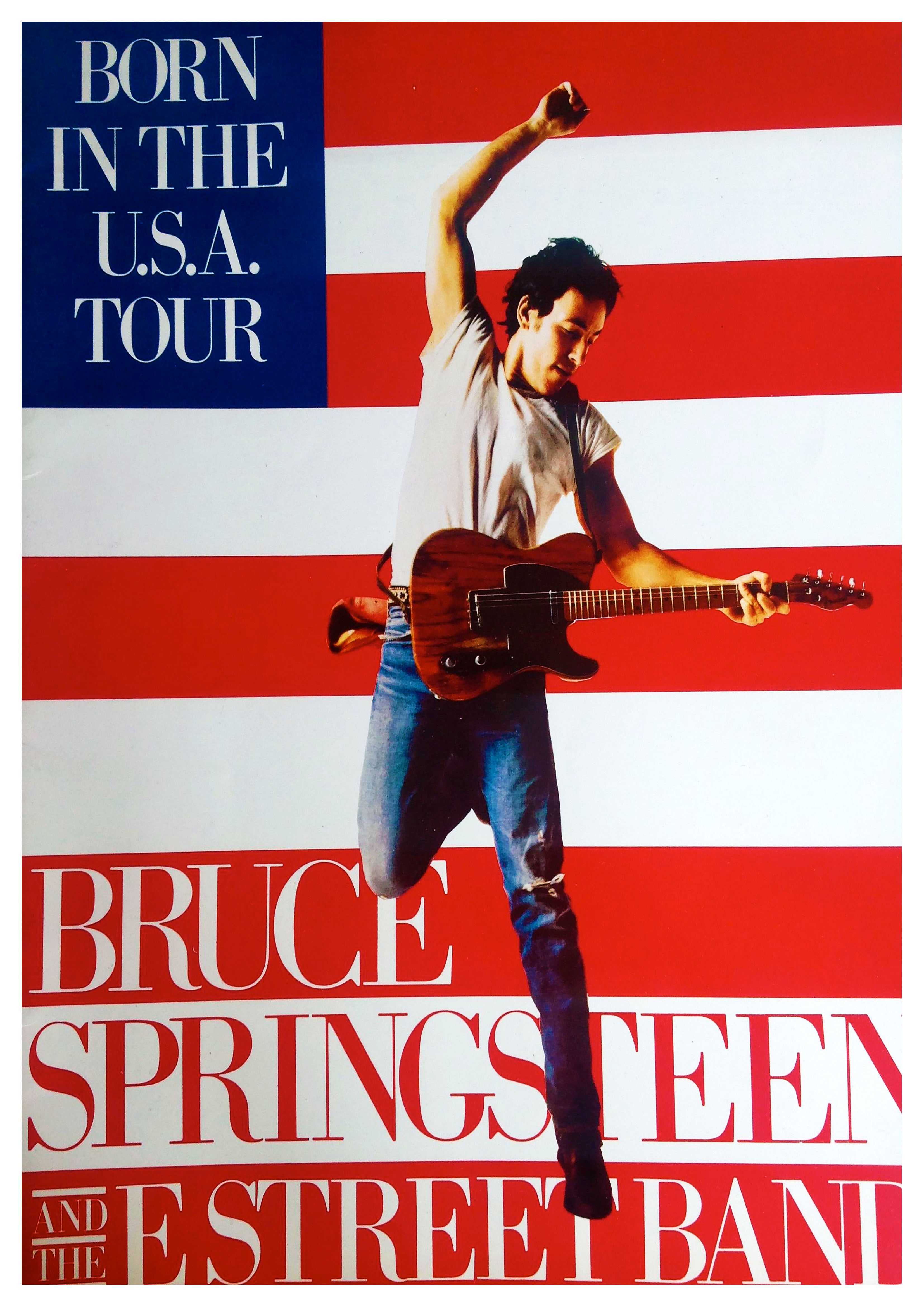 Reproduction Vintage Bruce Springsteen "Born In The USA - Tour" Music Poster