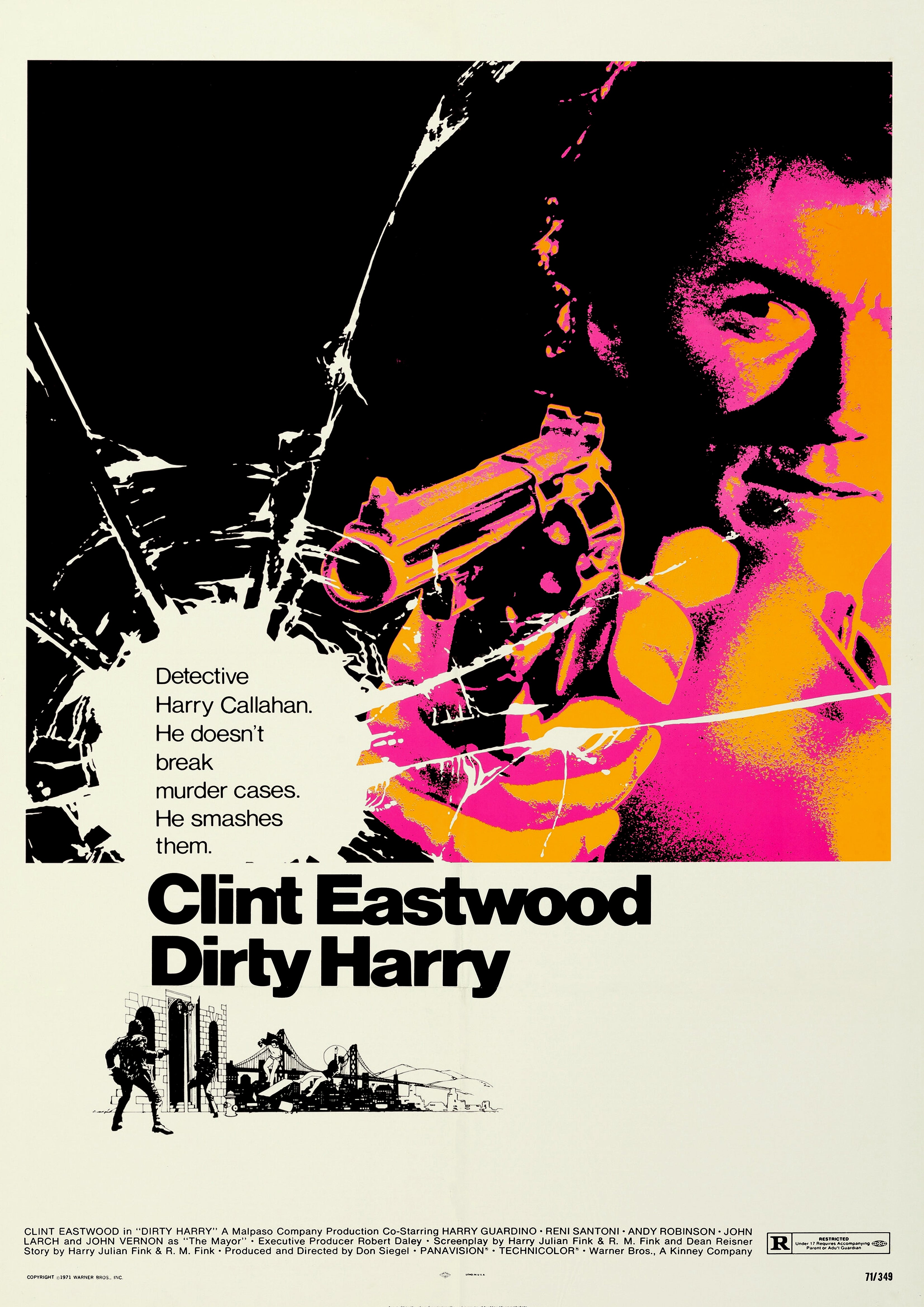Reproduction Alternate "Dirty Harry" Movie Poster, Home Wall Art Size: A2