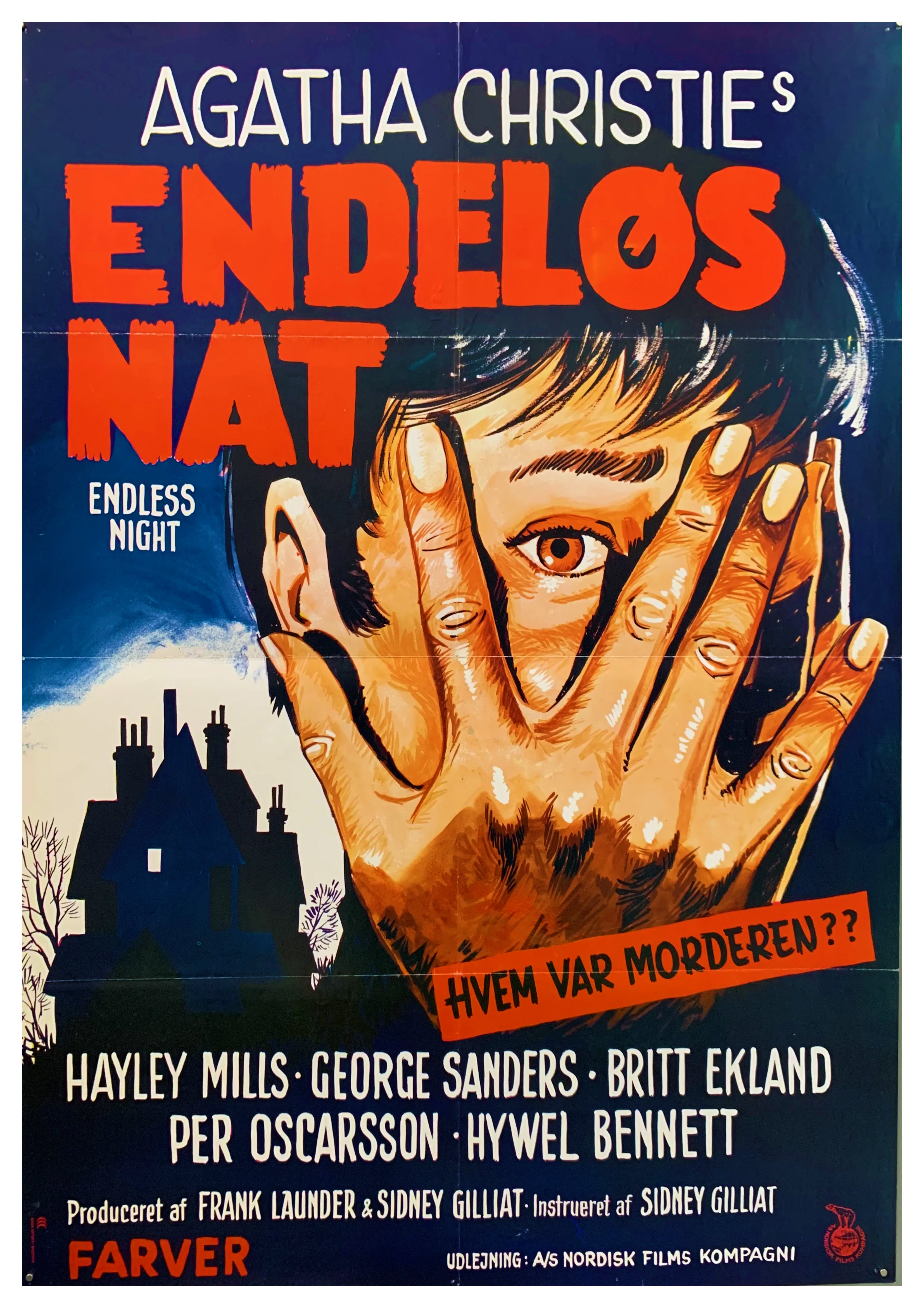 Reproduction Vintage "Agatha Christie - Endless Night" Classic Movie Poster