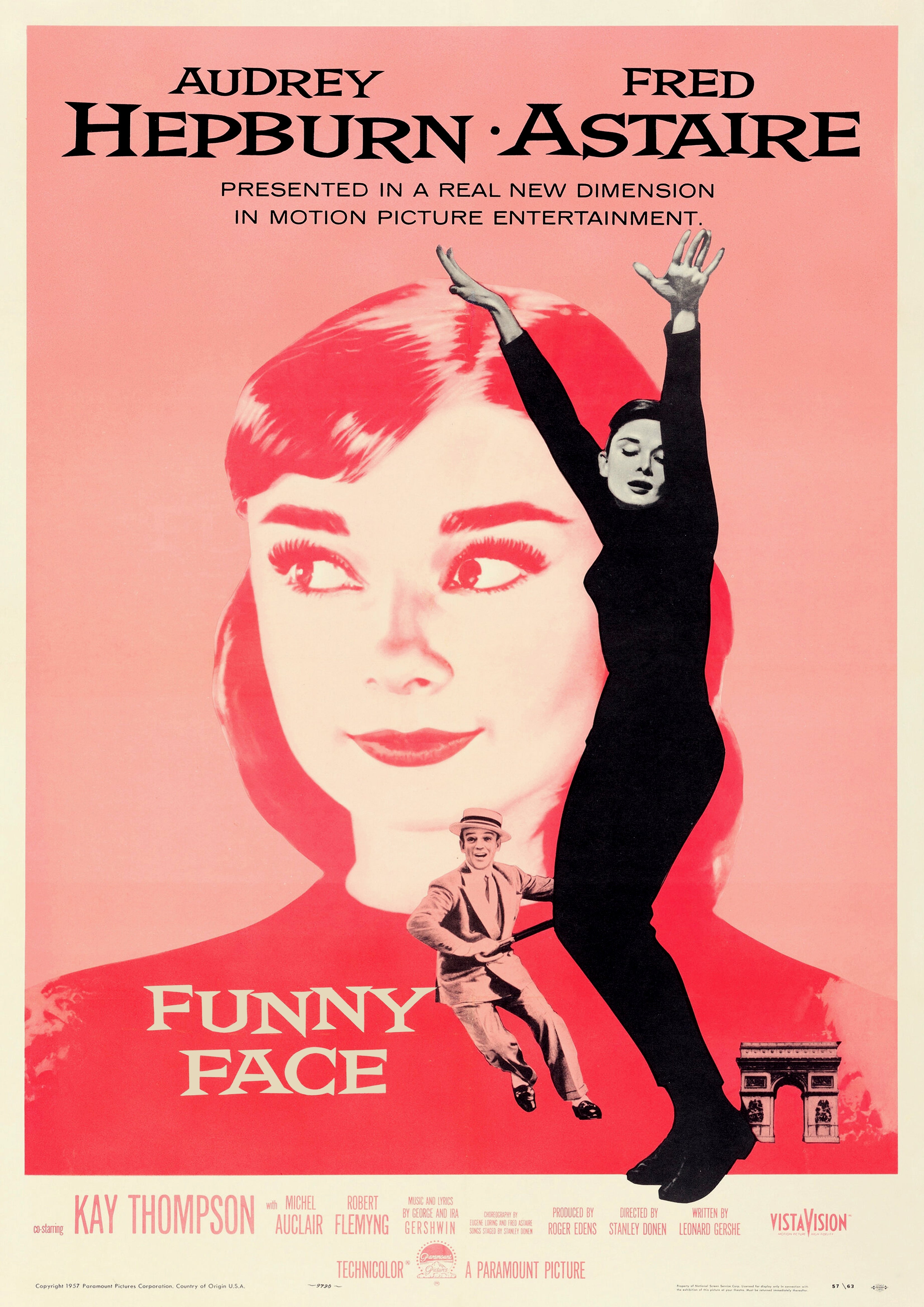 Reproduction Alternate "Funny Face" Movie Poster, Home Wall Art Size: A2