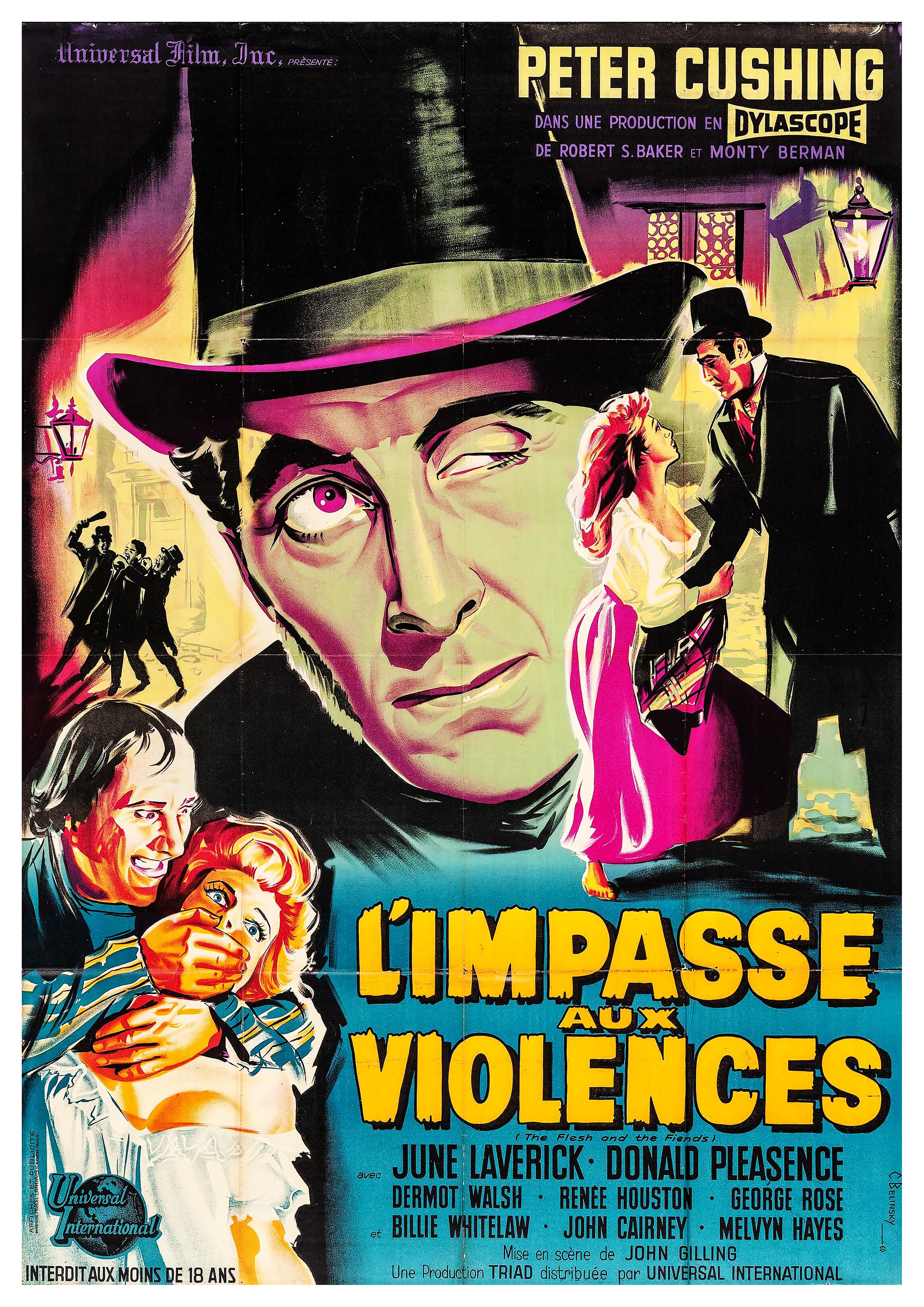 Reproduction "Flesh & The Fiends - French" Classic Movie Poster