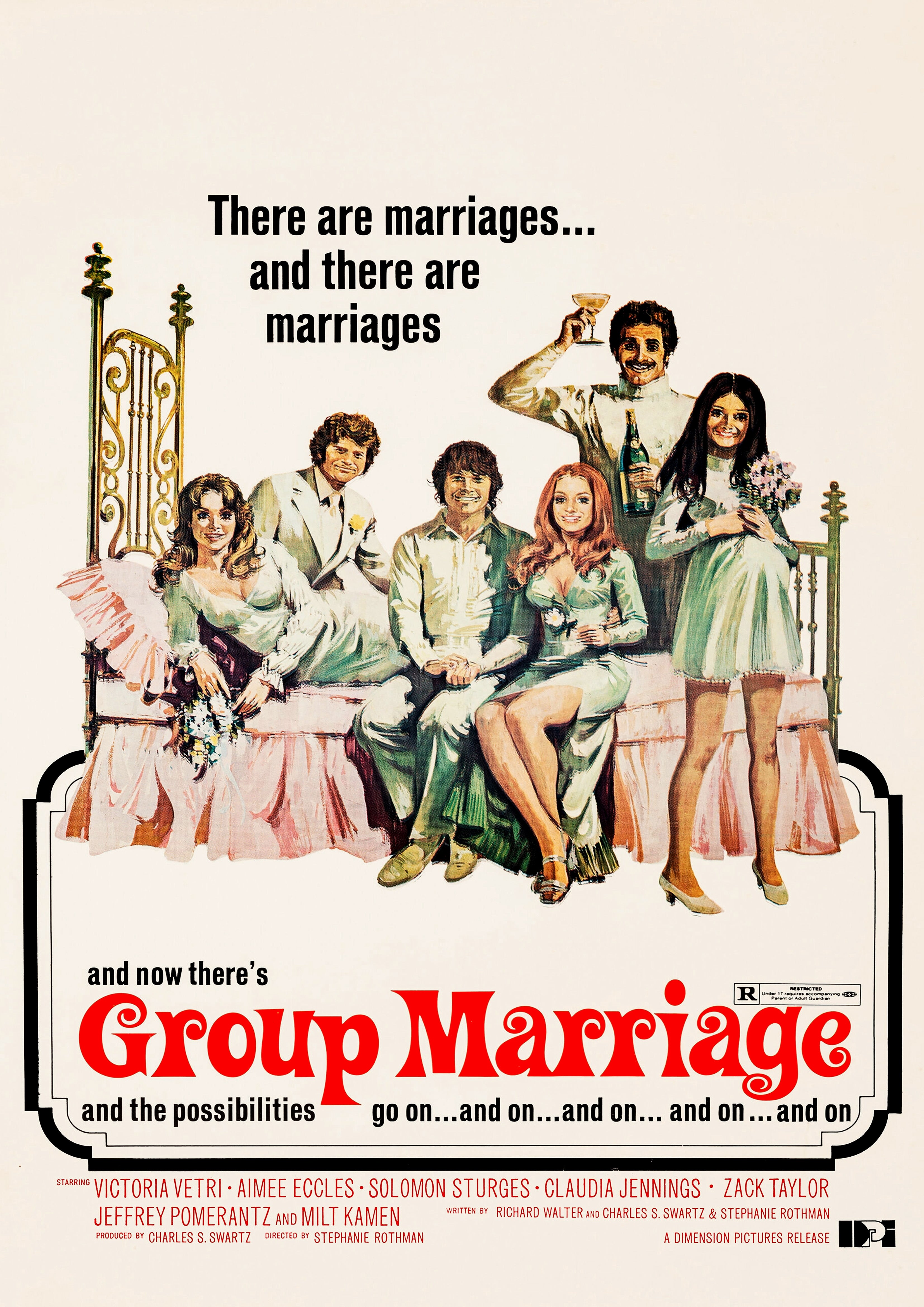 Reproduction Alternate "Group Marriage" Movie Poster, Home Wall Art Size: A2