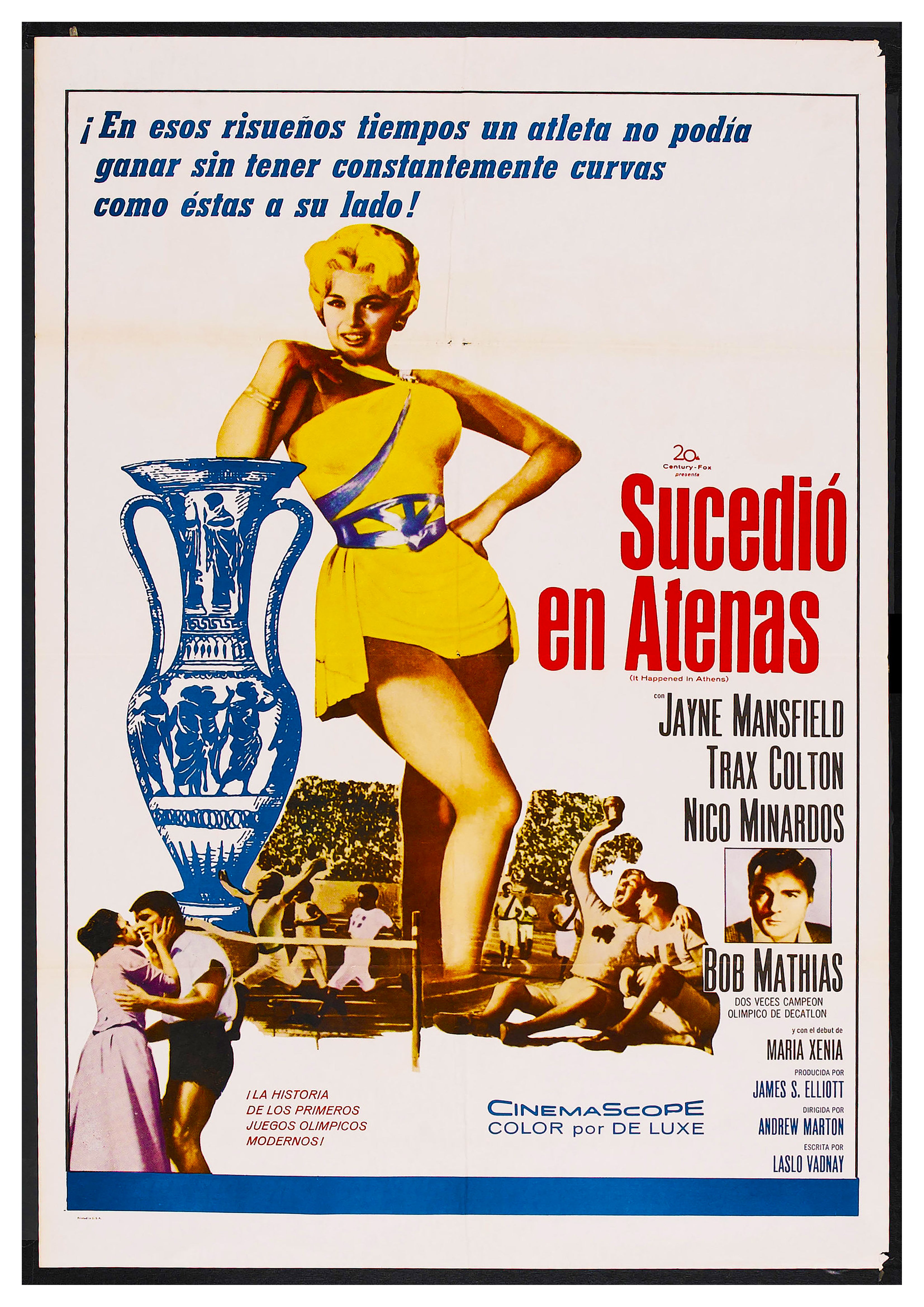 Reproduction "It Happened In Athens - Spanish" Classic Movie Poster