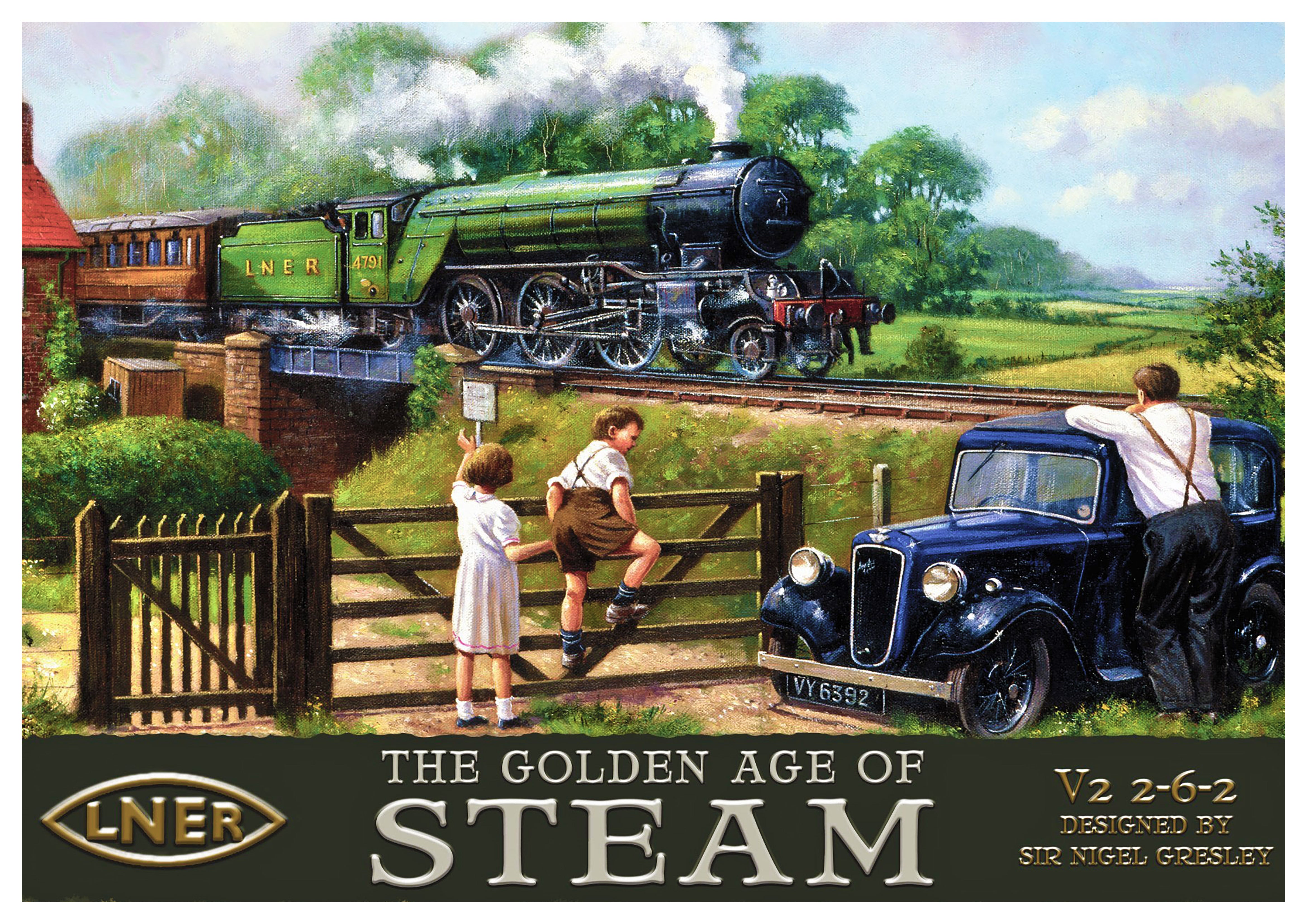 Reproduction Vintage Railway Poster "Golden Age Of Steam", Home Wall Art, Size: A2