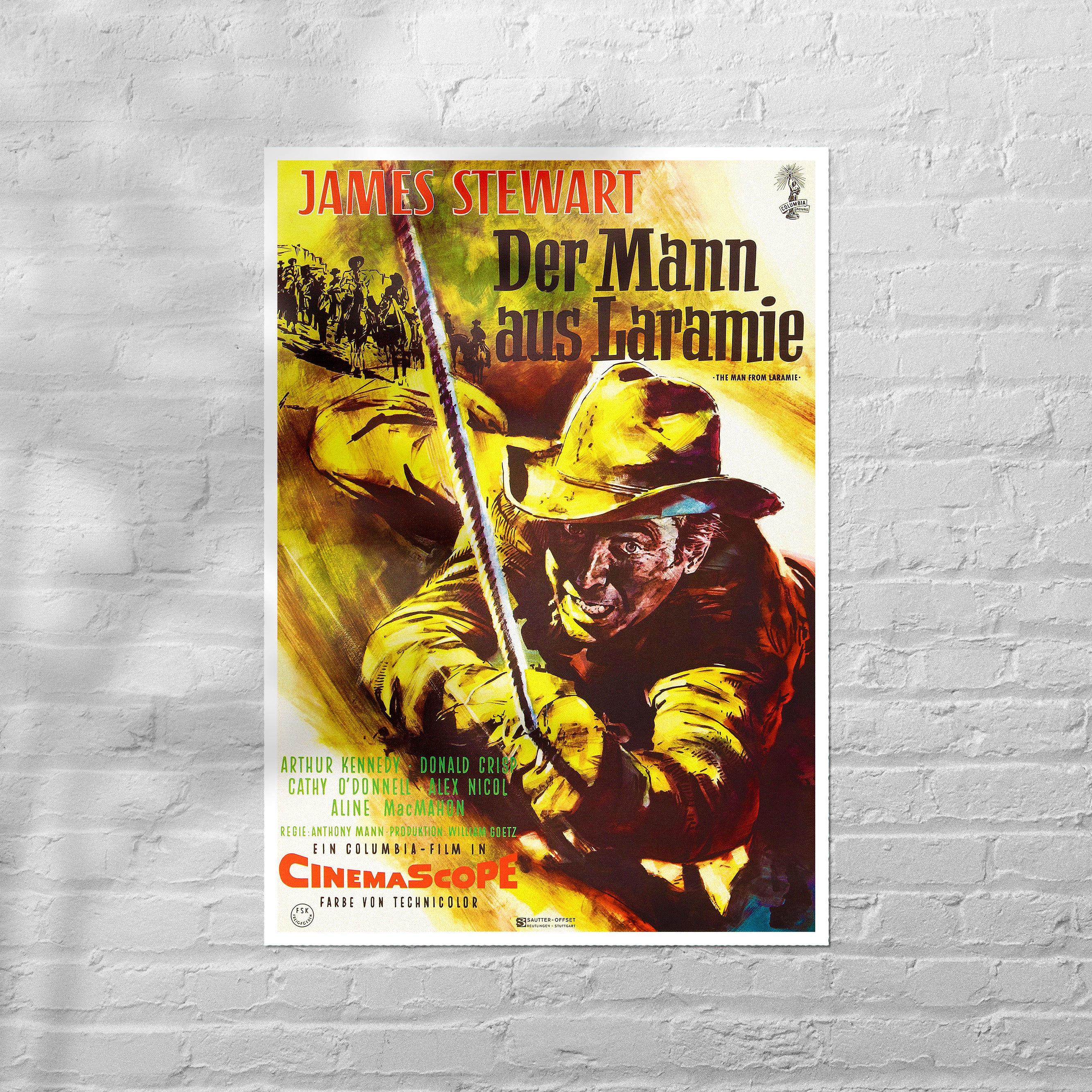 Reproduction "The Man From Laramie - German" Classic Movie Poster
