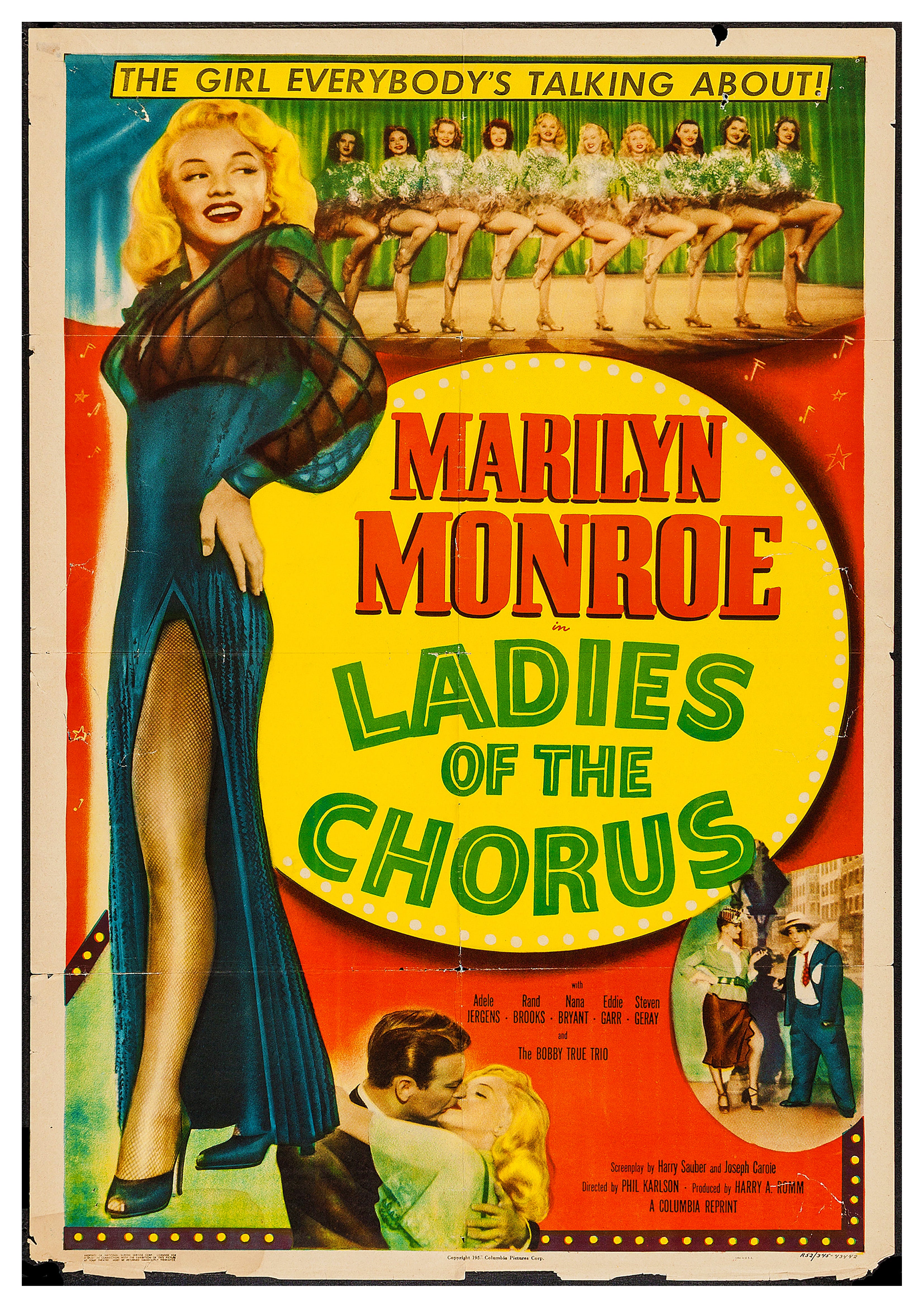 Reproduction Vintage "Ladies Of The Chorus" Japanese Movie Poster
