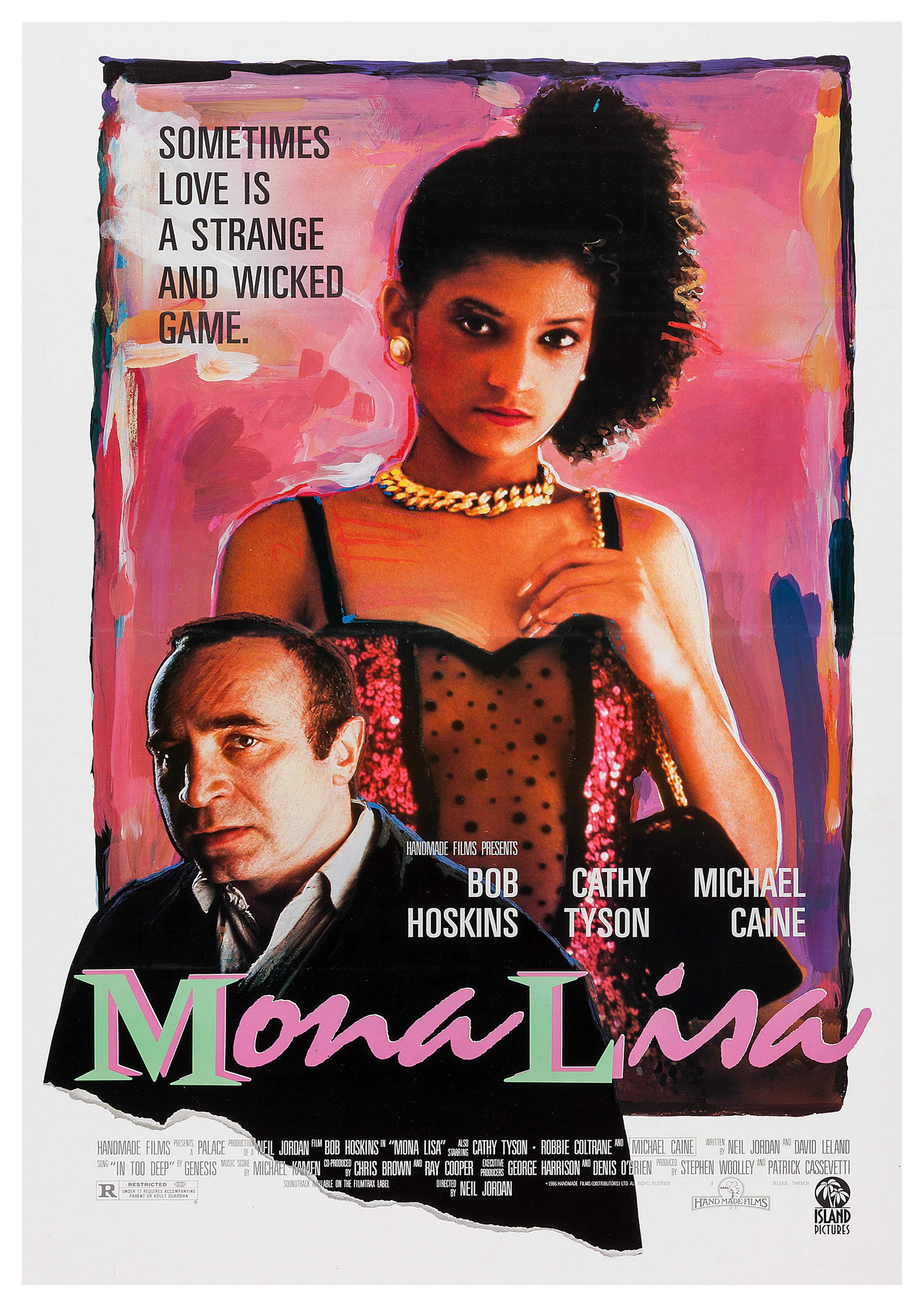 Reproduction Vintage "Michael Caine - Mona Lisa" Classic Movie Poster