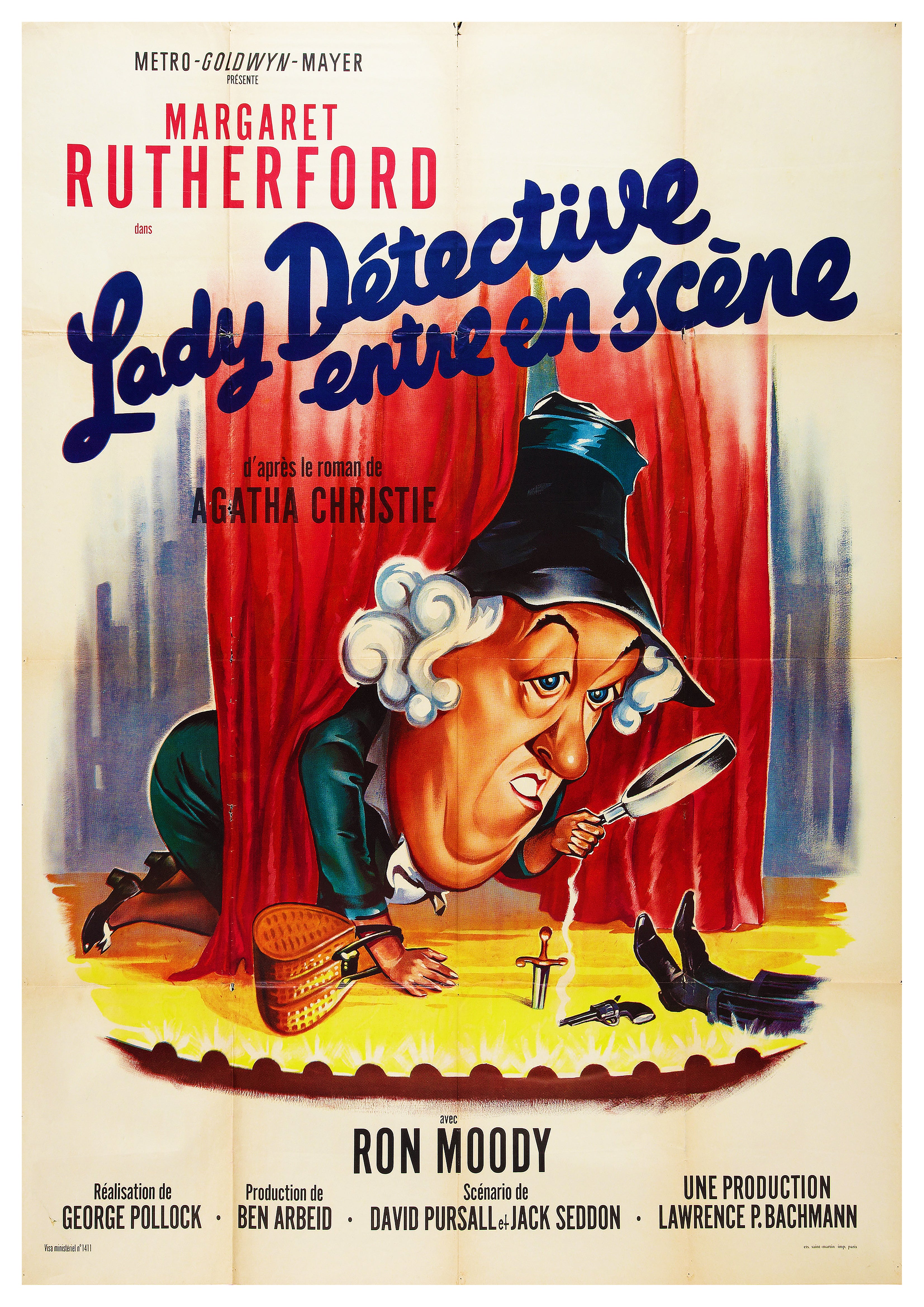 Reproduction "Murder Most Foul - French" Classic Movie Poster