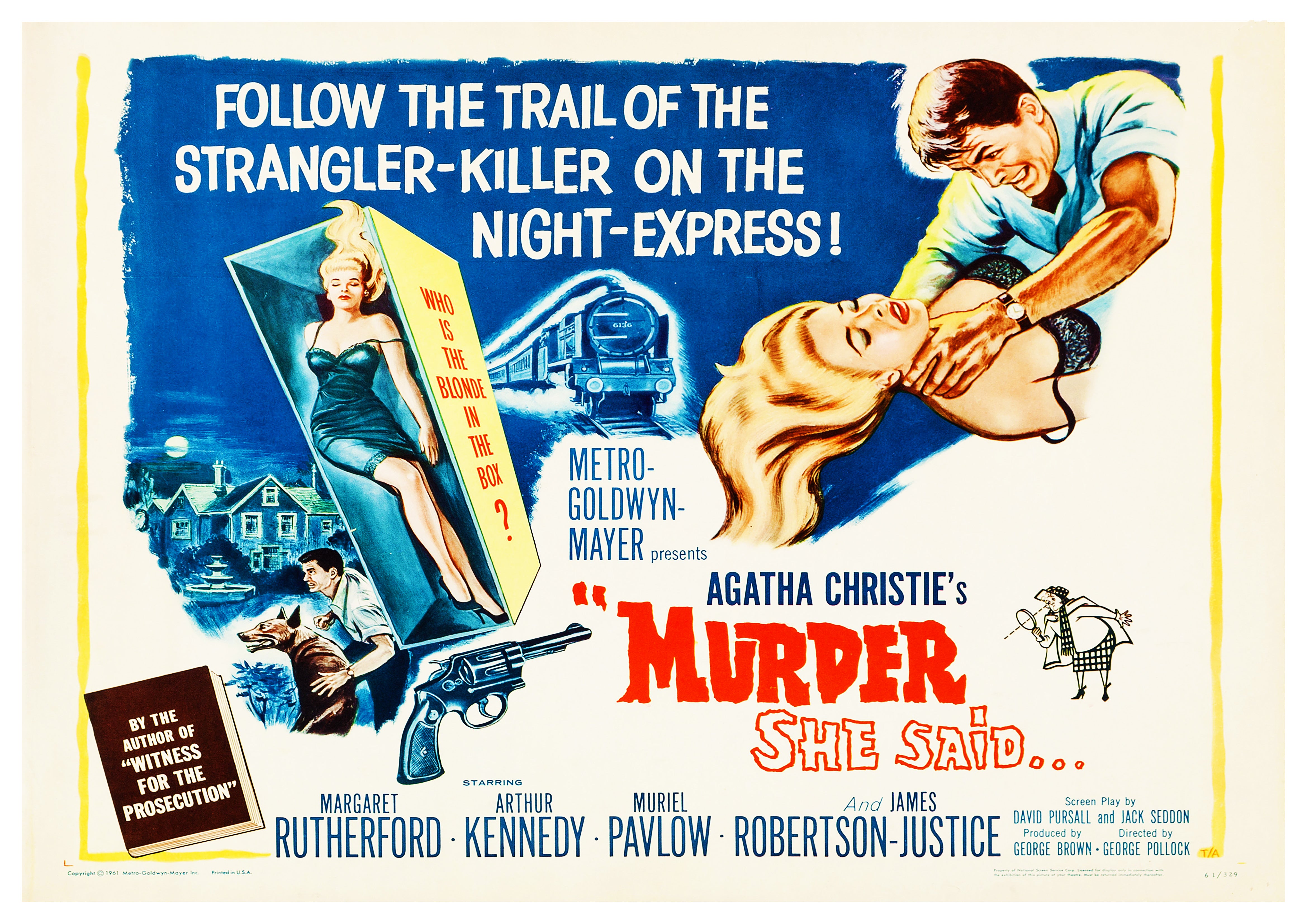 Reproduction "Murder She Said" Classic Movie Poster