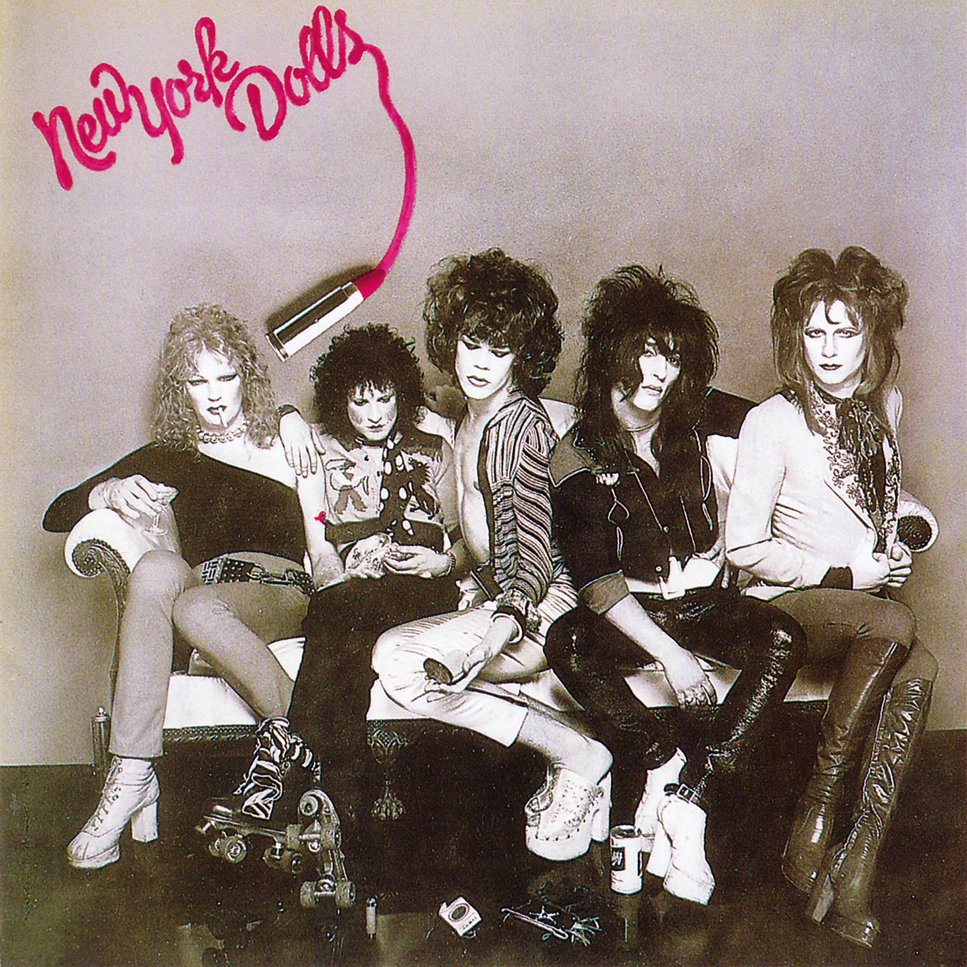 Reproduction Vintage Music Poster " New York Dolls - Album Cover" Home Wall Art, Size: 16" x 16"