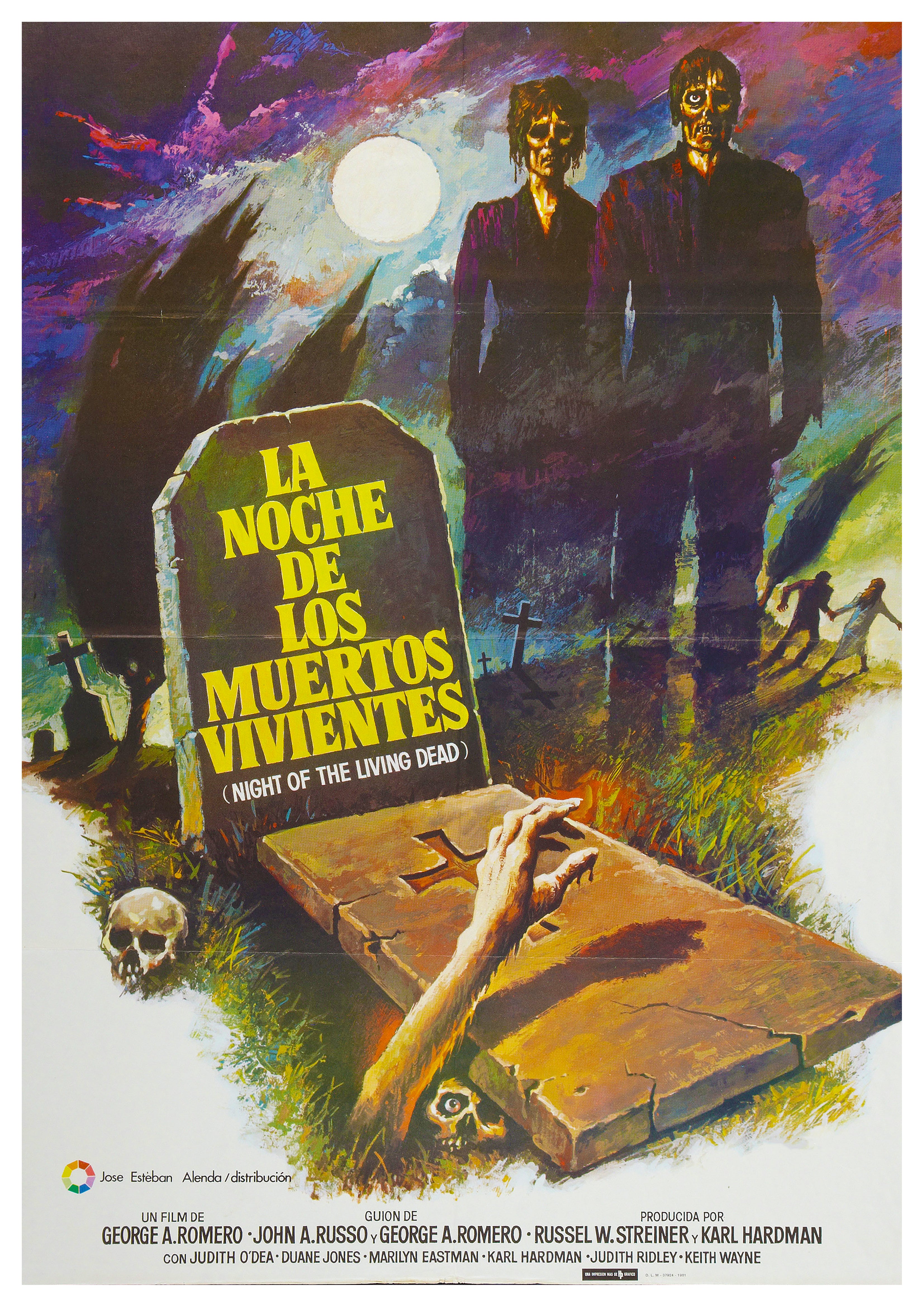 Reproduction "Night Of The Living Dead - Spanish" Classic Movie Poster