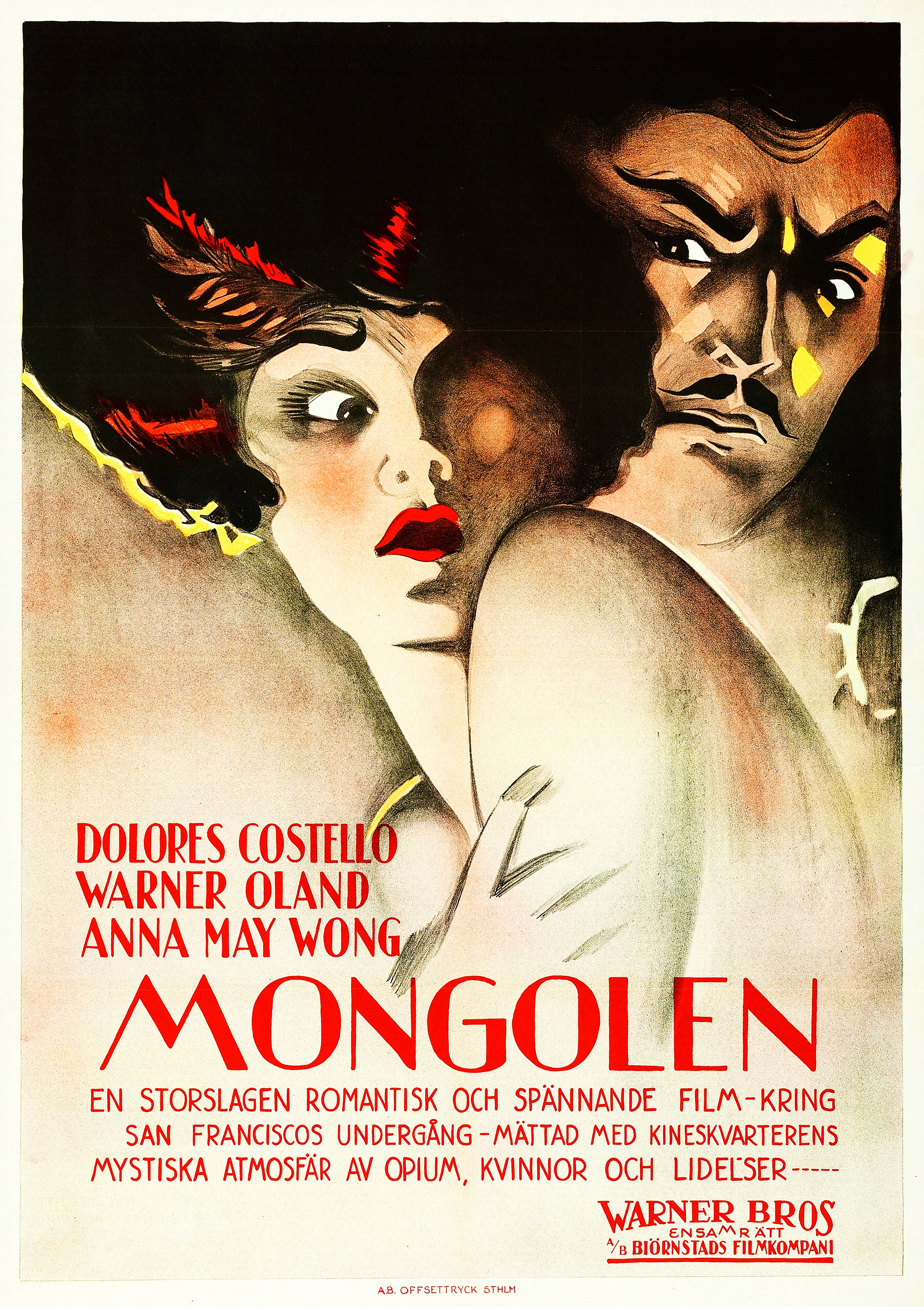 Reproduction Vintage "Old San Francisco" **Swedish** Movie Poster