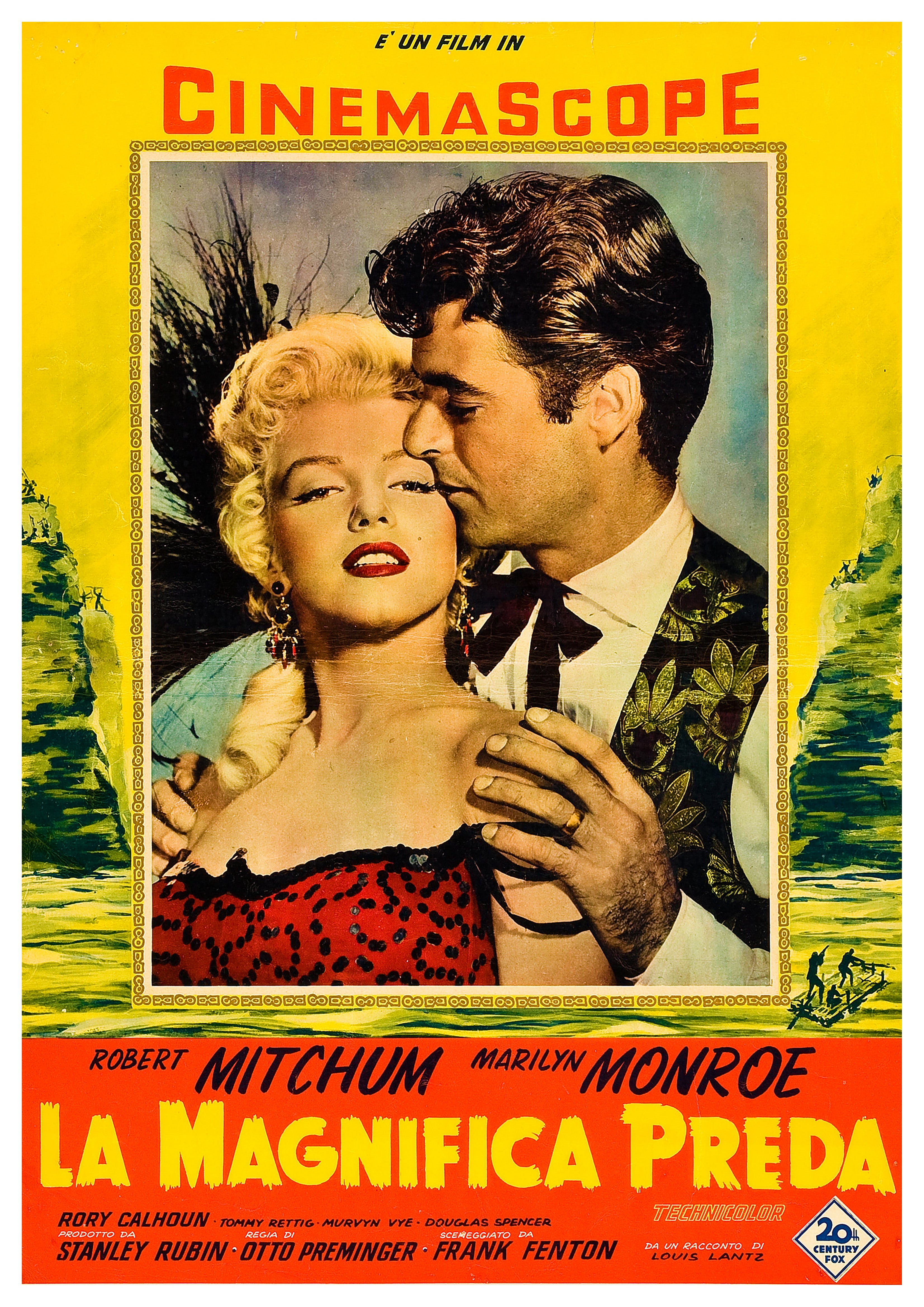 Reproduction Vintage "River Of No Return - Italian" Japanese Movie Poster