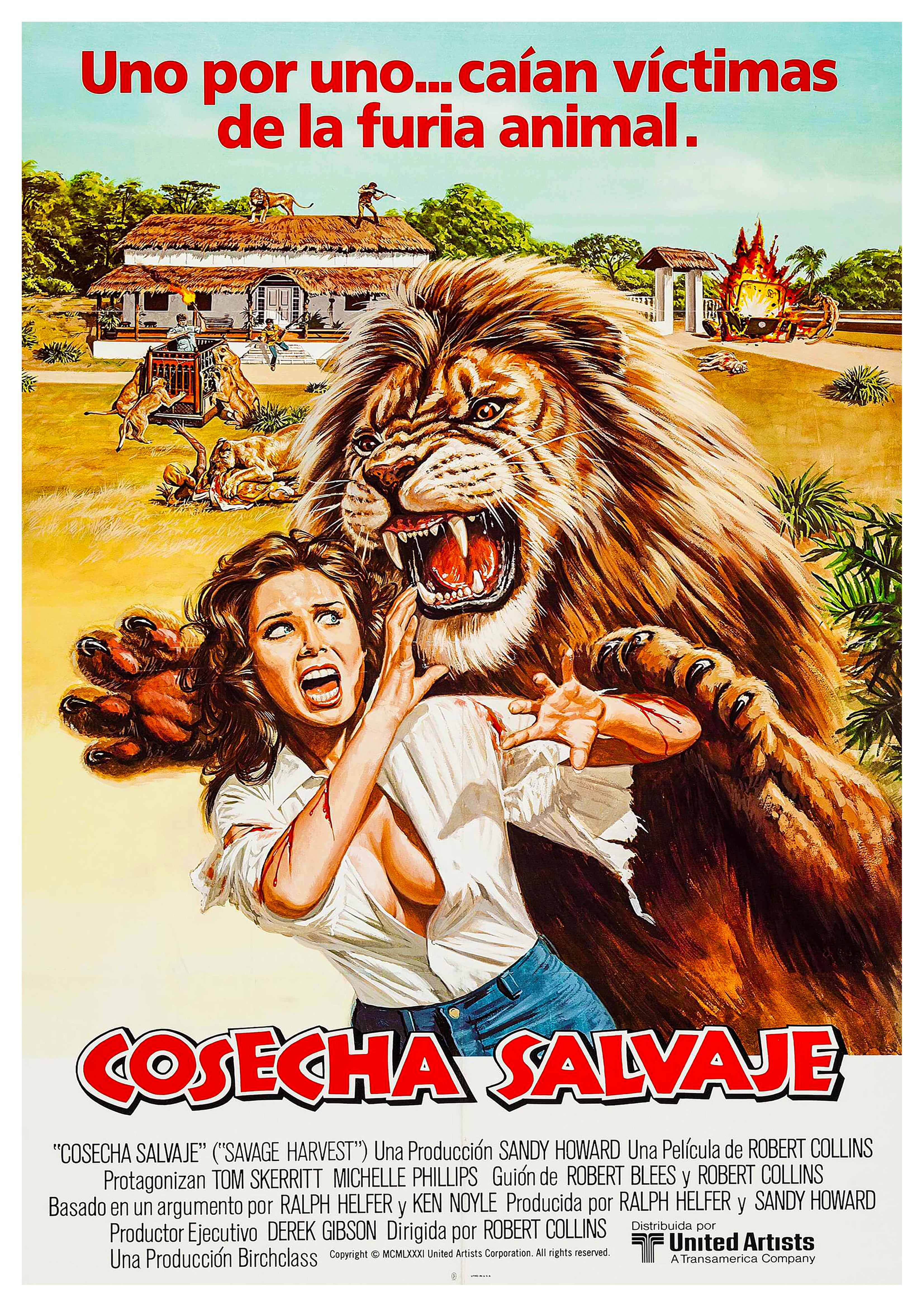 Reproduction Vintage "Savage Harvest - Spanish" Movie Poster, Home Wall Art, Size: A2