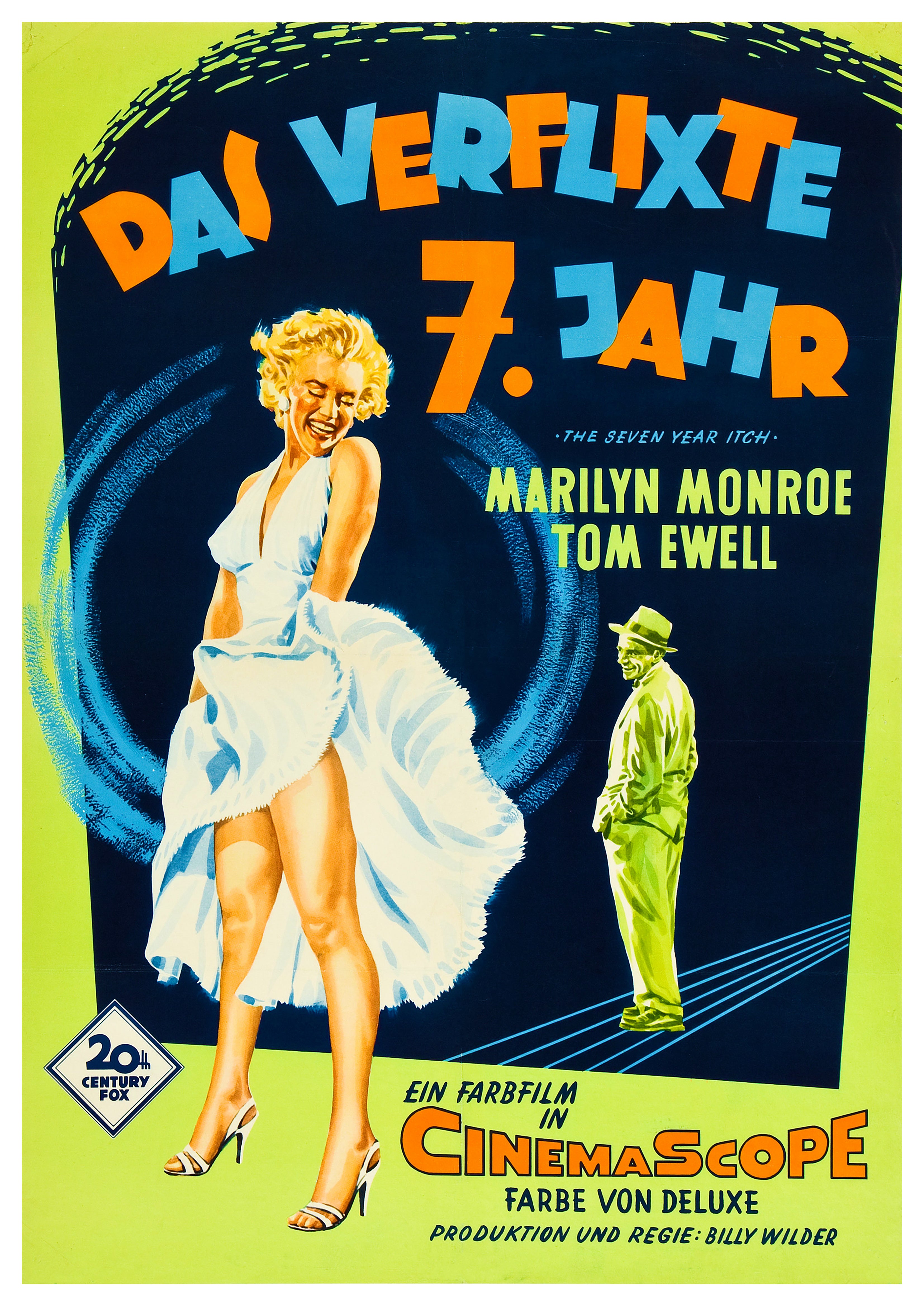Reproduction Vintage "The Seven Year Itch - German" Classic Movie Poster