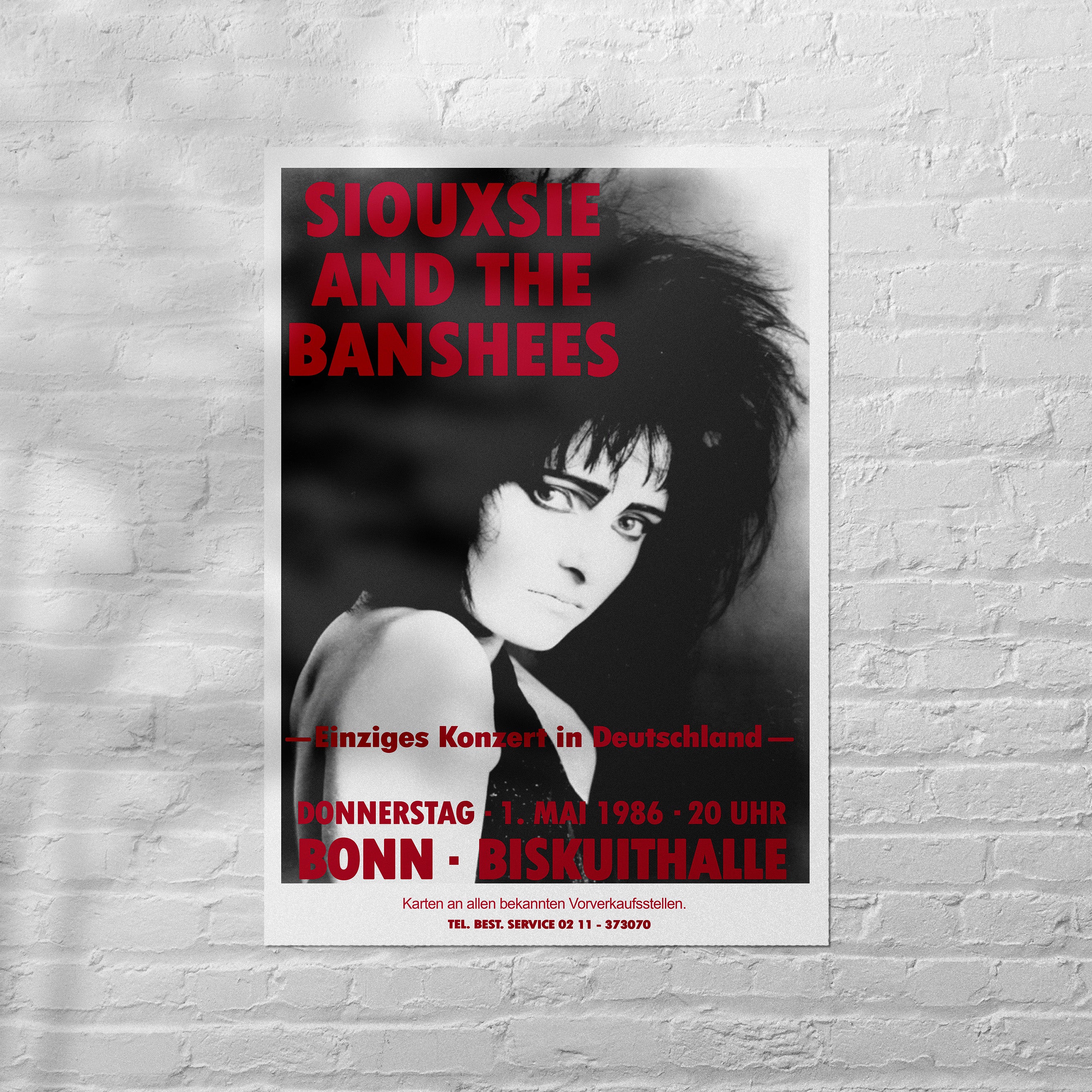 Reproduction Alternate "Siouxsie & The Banshees" Music Poster, Home Wall Art Size: A2 (420mm x 594mm)