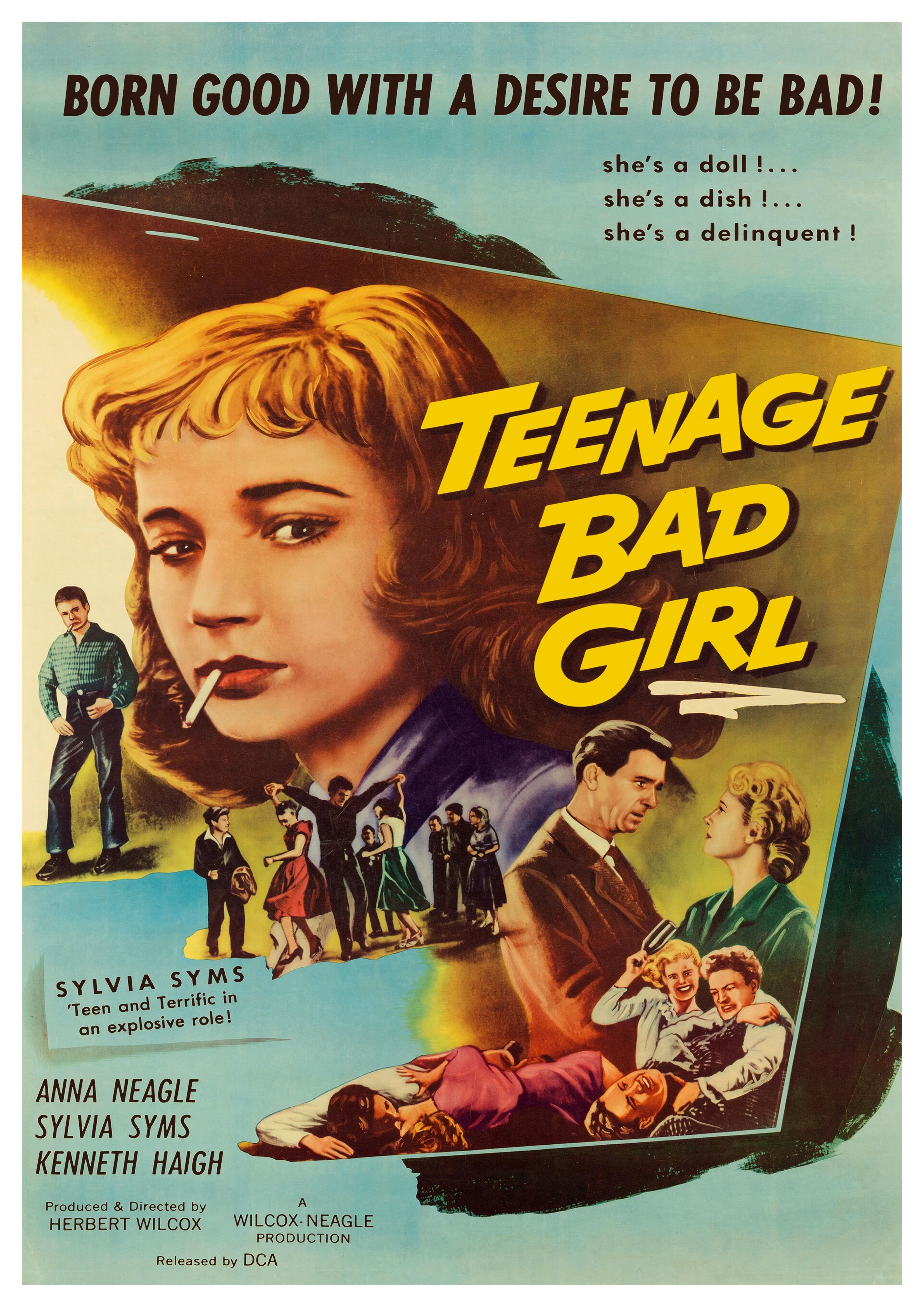 Reproduction Alternate "Teenage Bad Girl" Movie Poster, Home Wall Art Size: A2