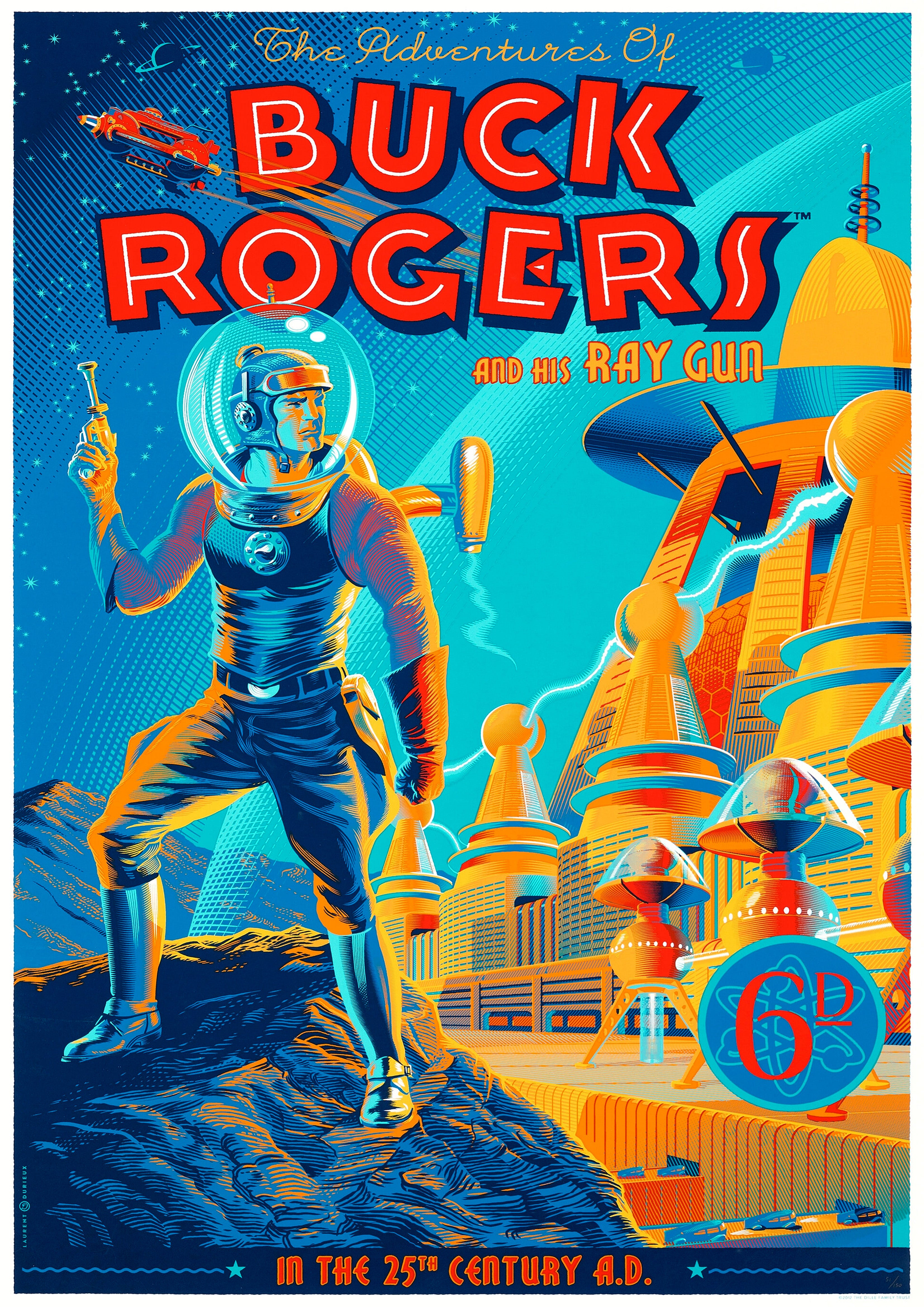 Reproduction Alternate "Buck Rogers" Movie Poster, Home Wall Art Size: A2