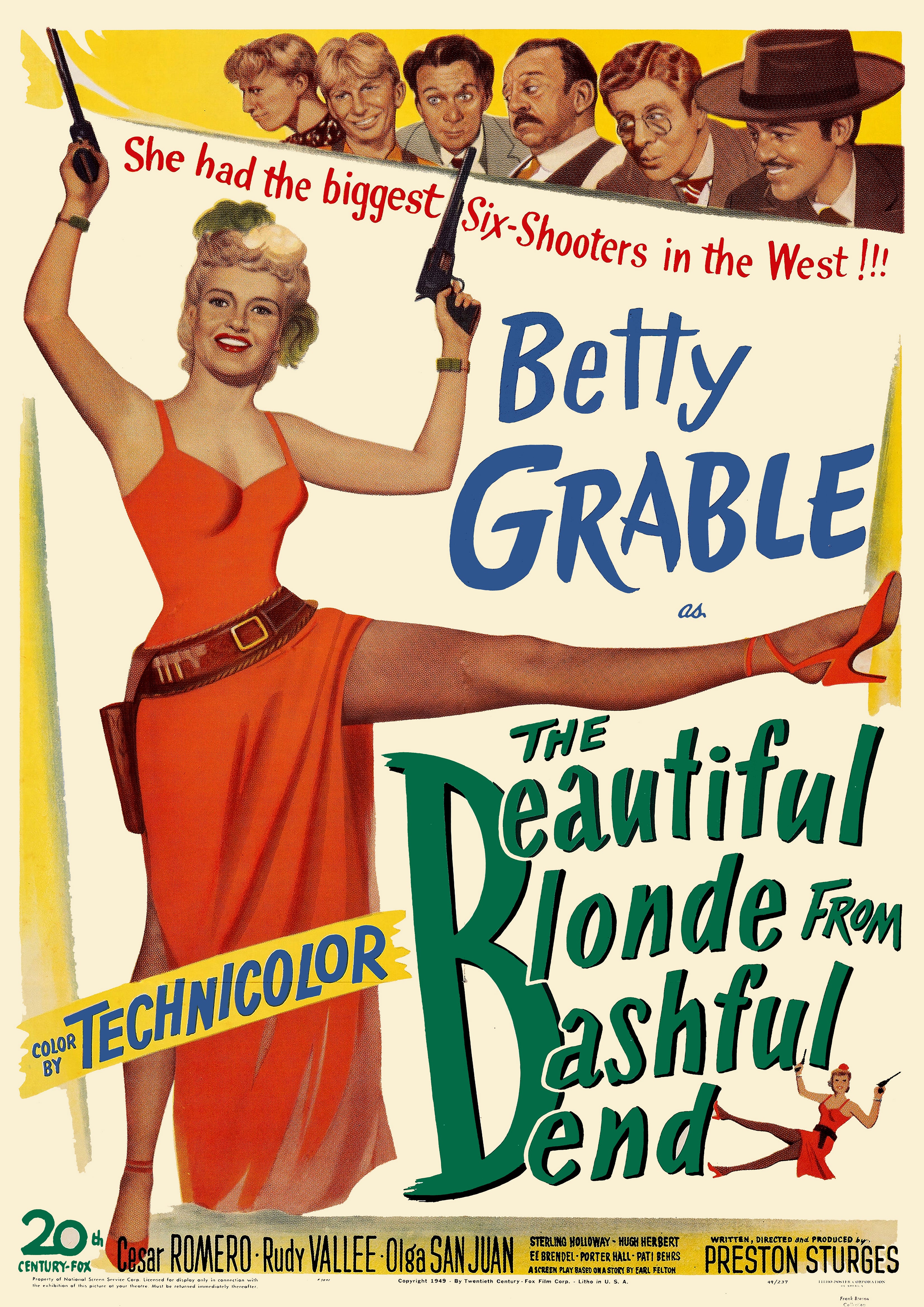 Reproduction Alternate "The Beautiful Blonde" Movie Poster, Home Wall Art Size: A2