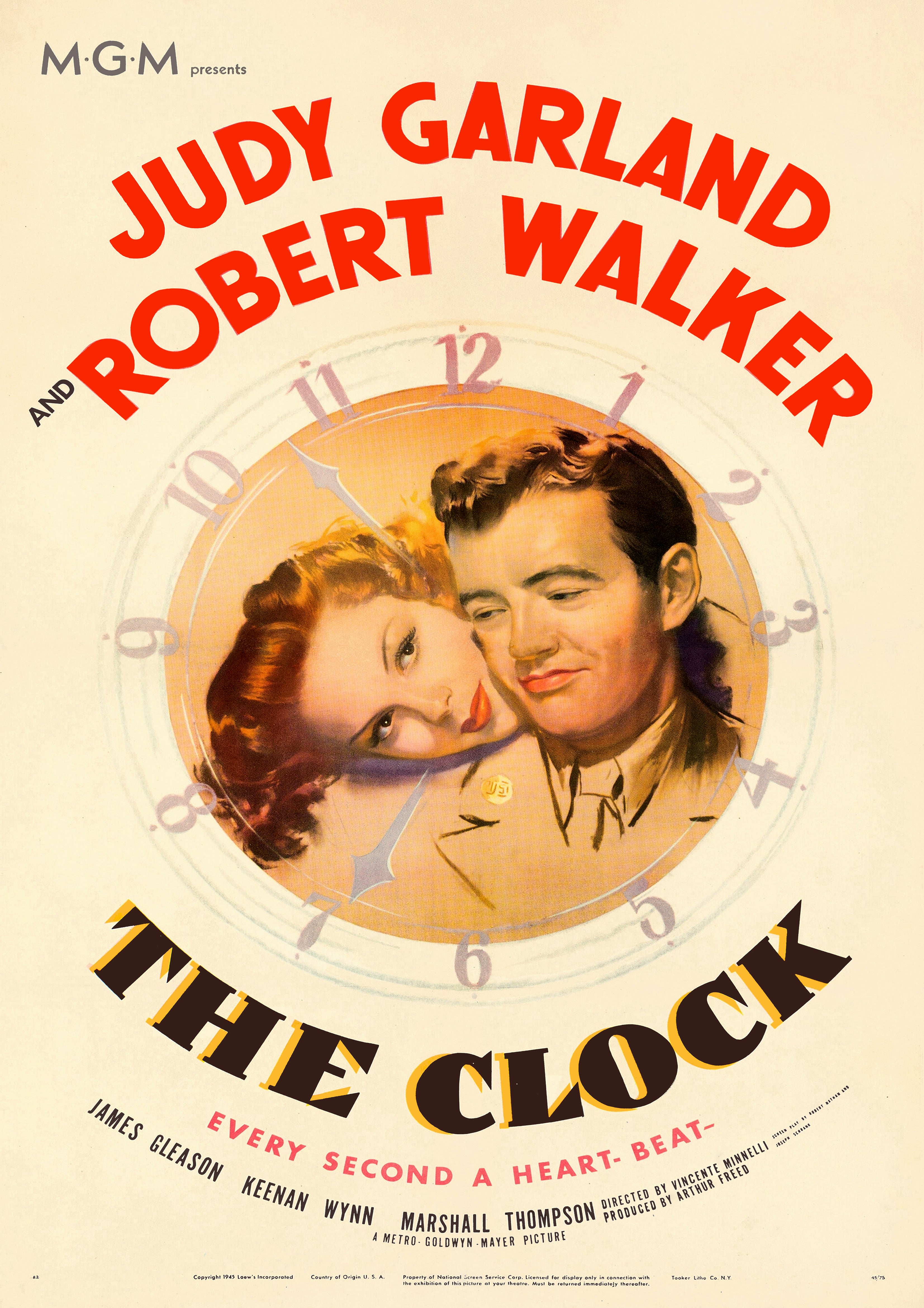 Reproduction Alternate "The Clock" Movie Poster, Home Wall Art Size: A2