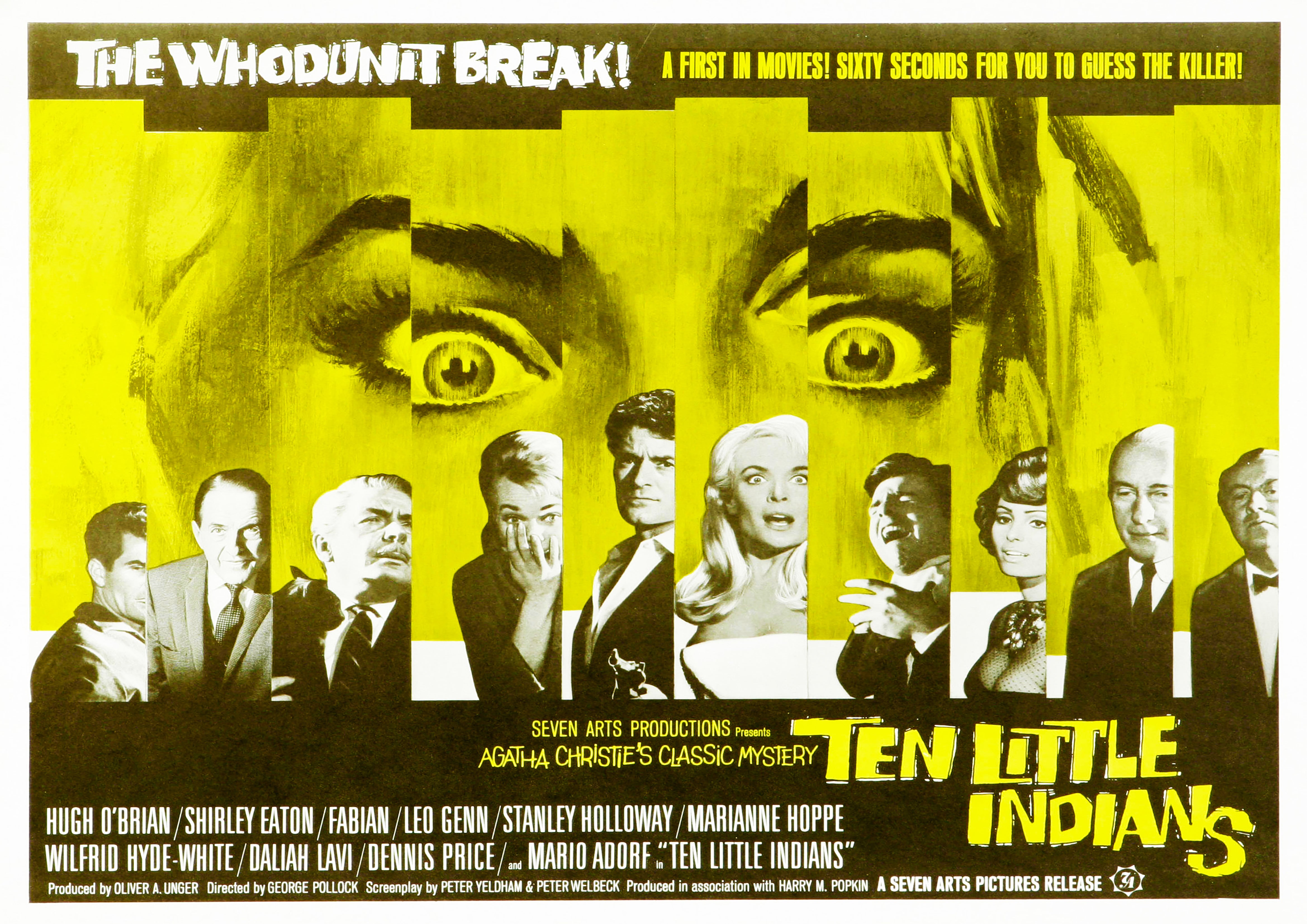 Reproduction "Ten Little Indians" Classic Movie Poster