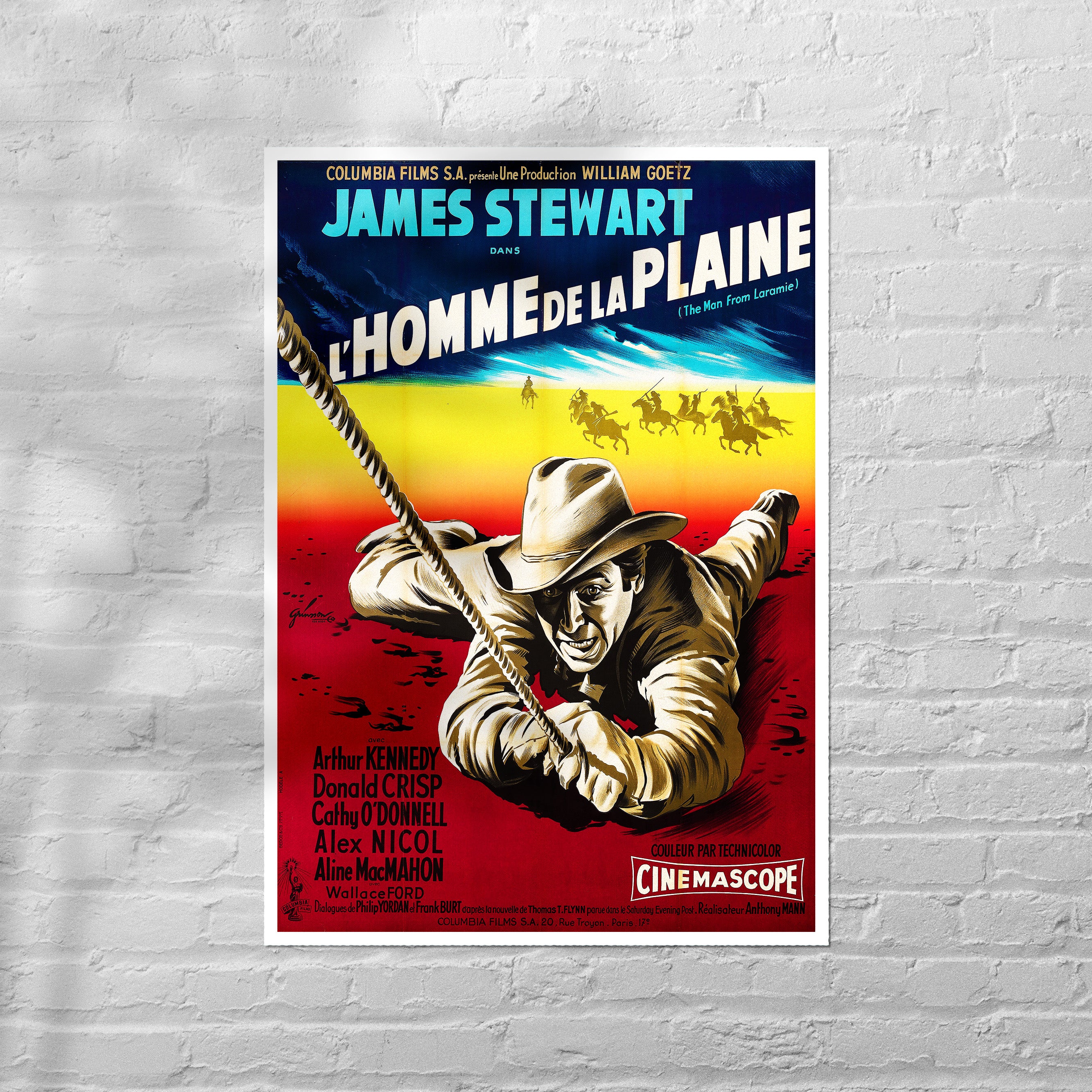 Reproduction "The Man From Laramie - French" Classic Movie Poster