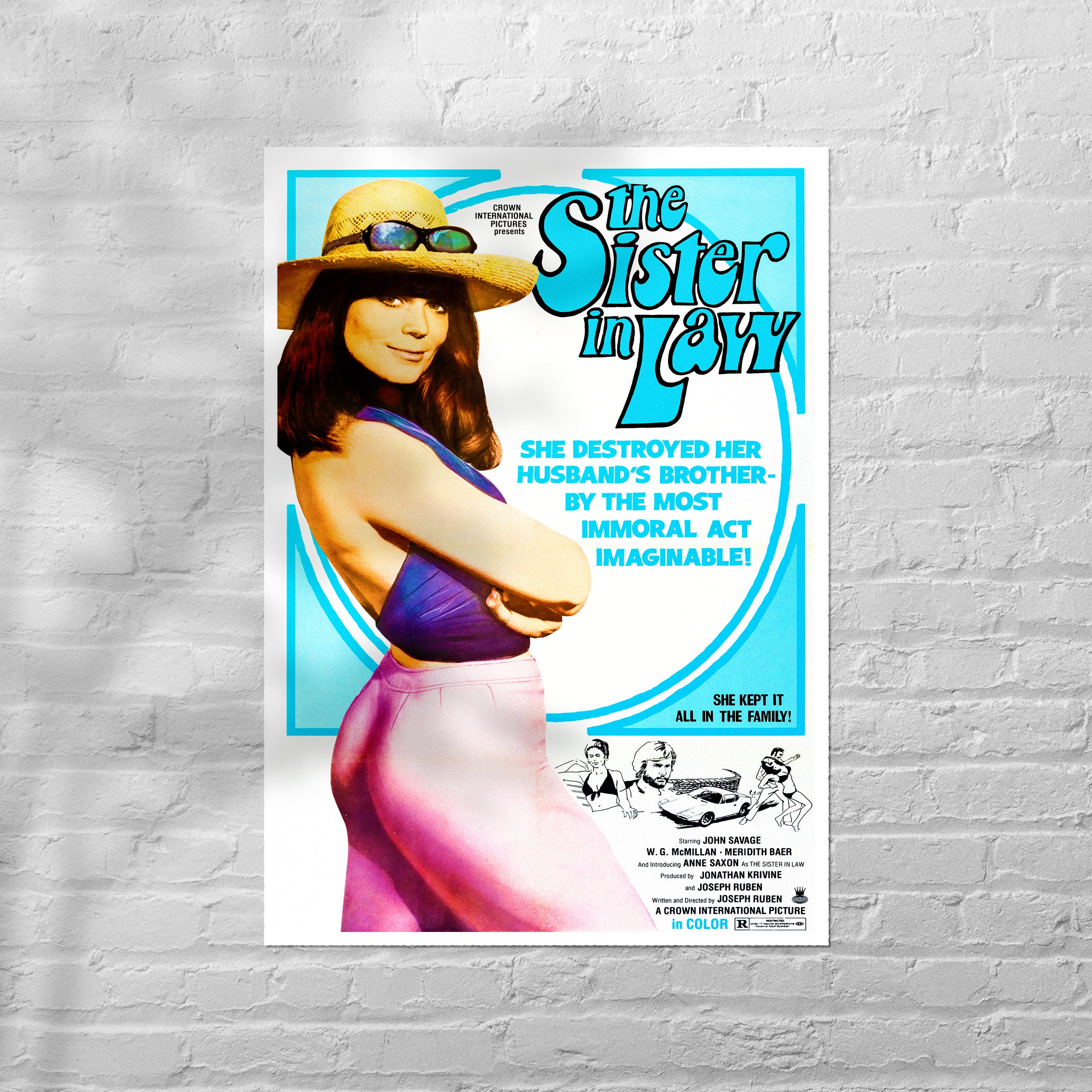 Reproduction Alternate "The Sister In Law" Movie Poster, Home Wall Art Size: A2