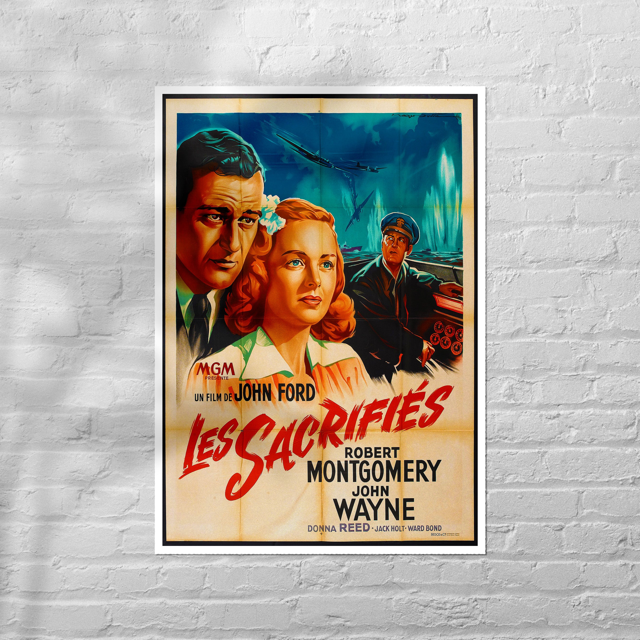 Reproduction "They Were Expendable - French" Classic Movie Poster