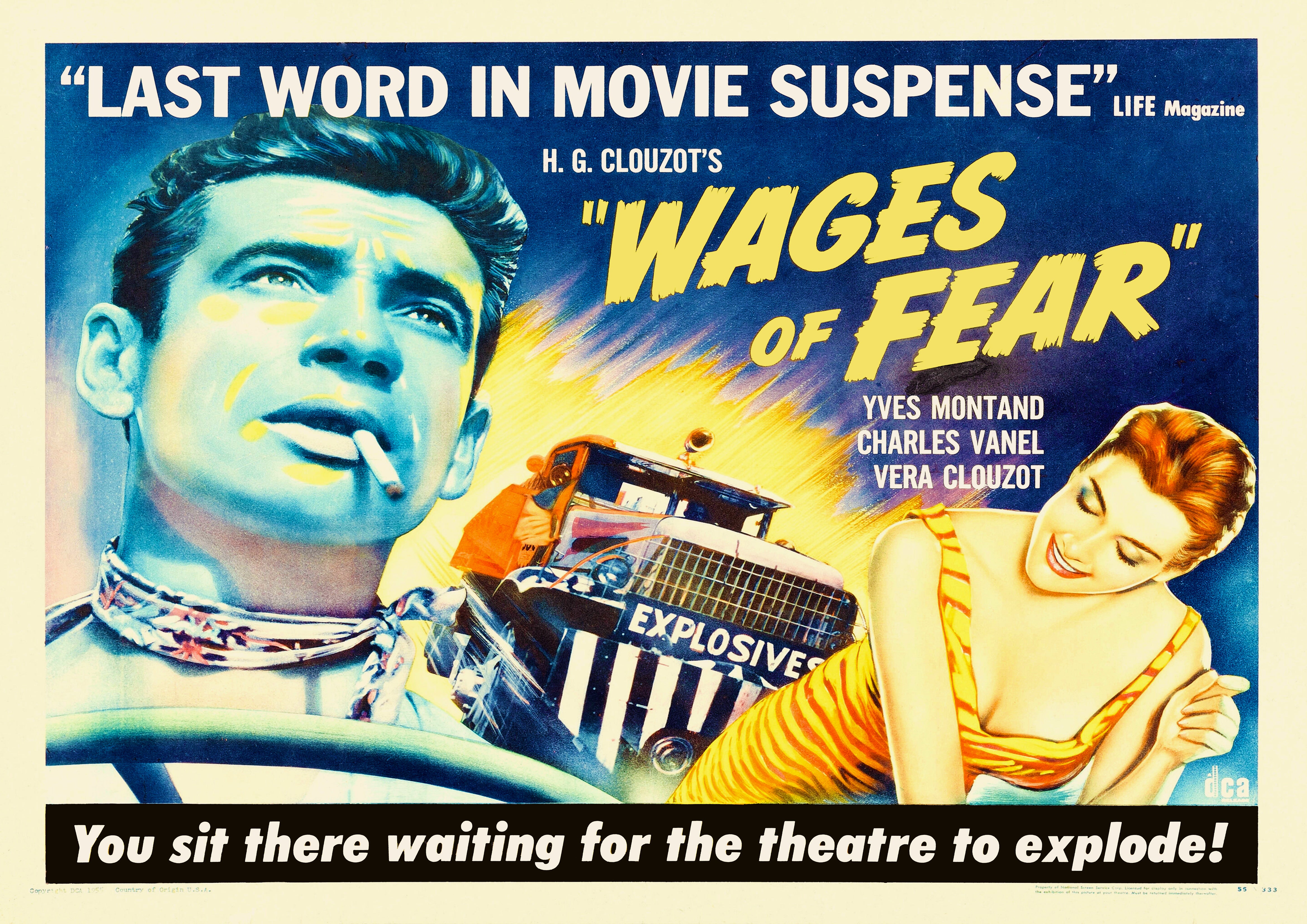 Reproduction Alternate "Wages Of Fear" Movie Poster, Home Wall Art Size: A2