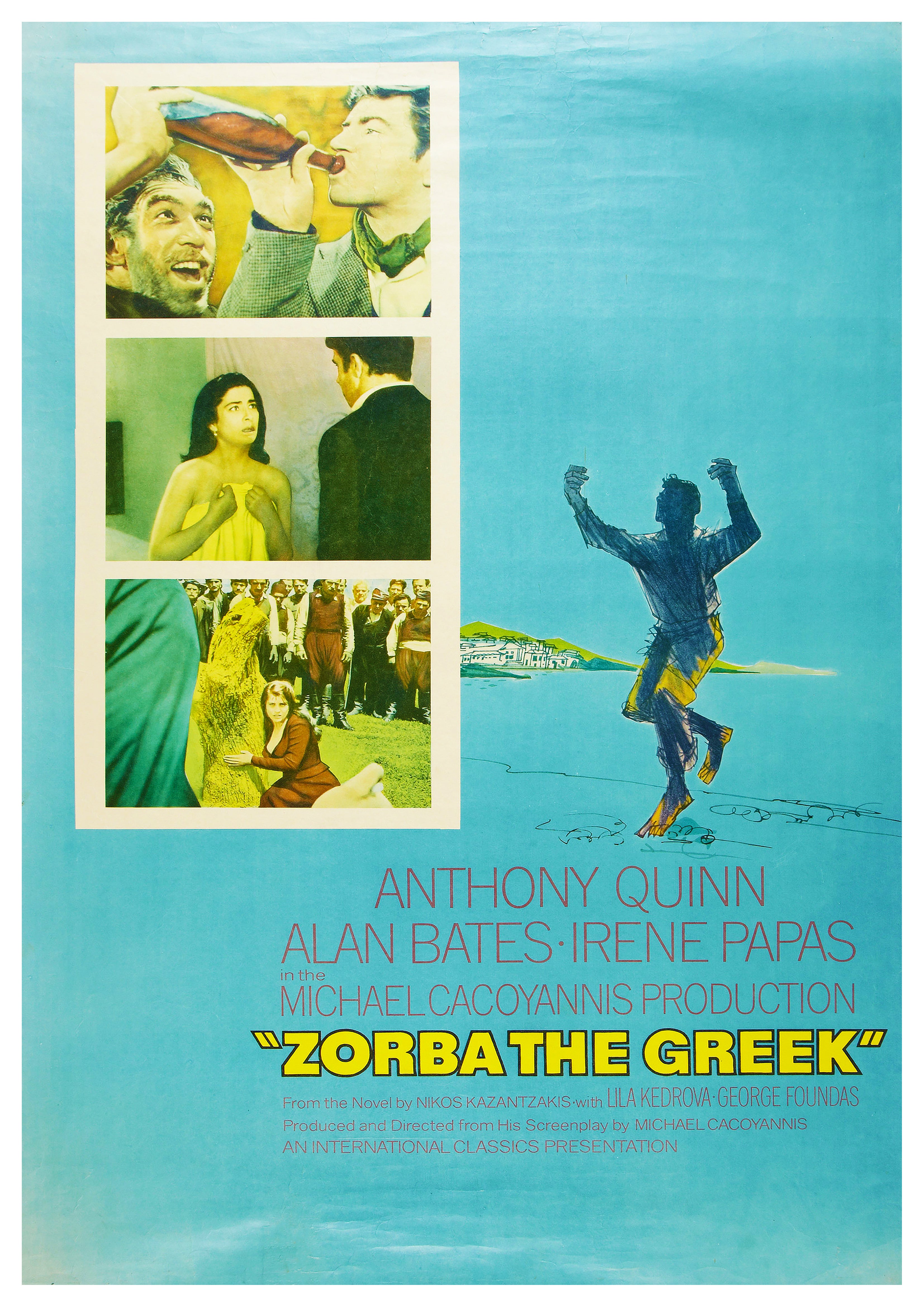 Reproduction Vintage "Zorba The Greek" Classic Movie Poster