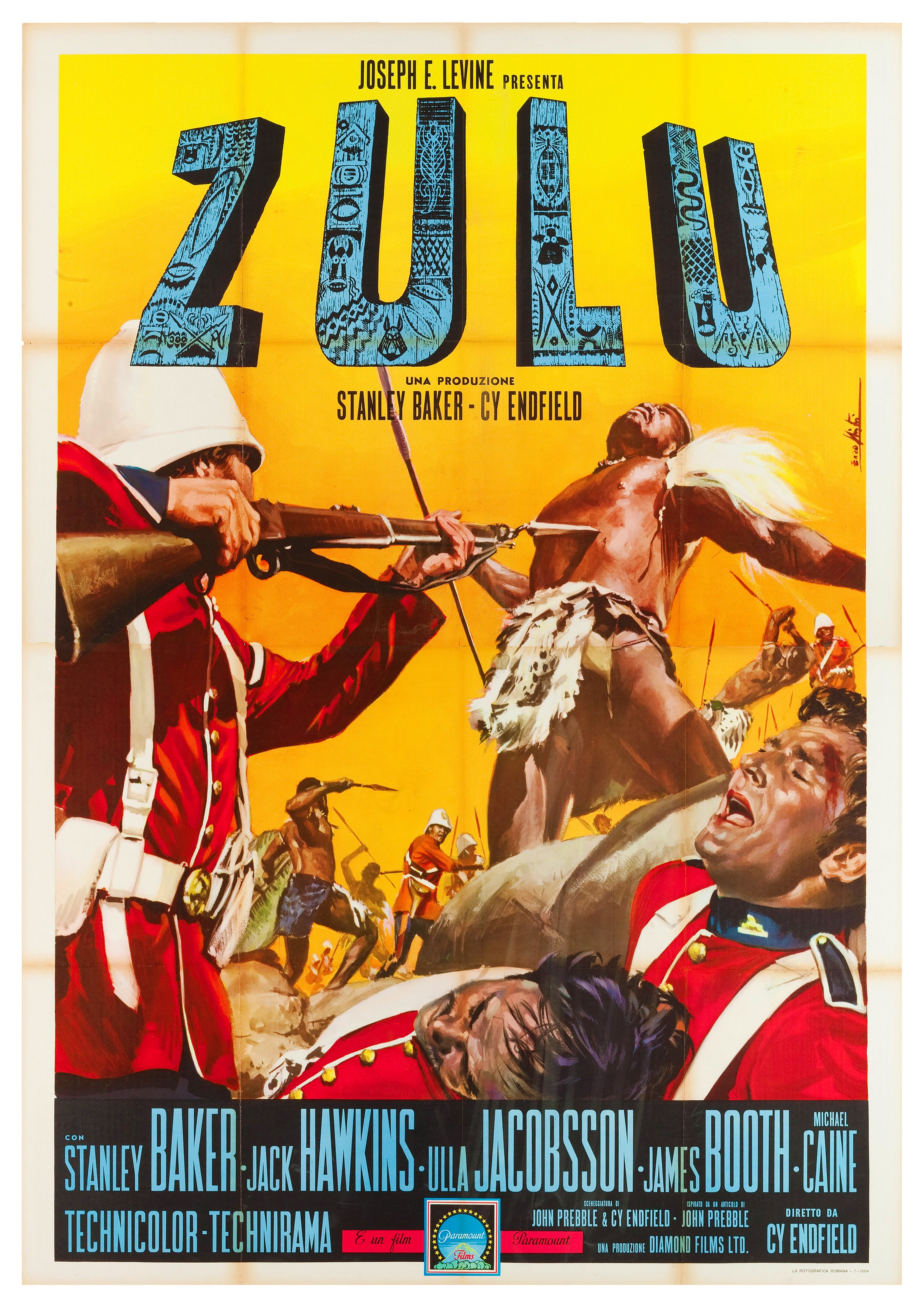 Reproduction Vintage "Zulu" Classic Movie Poster