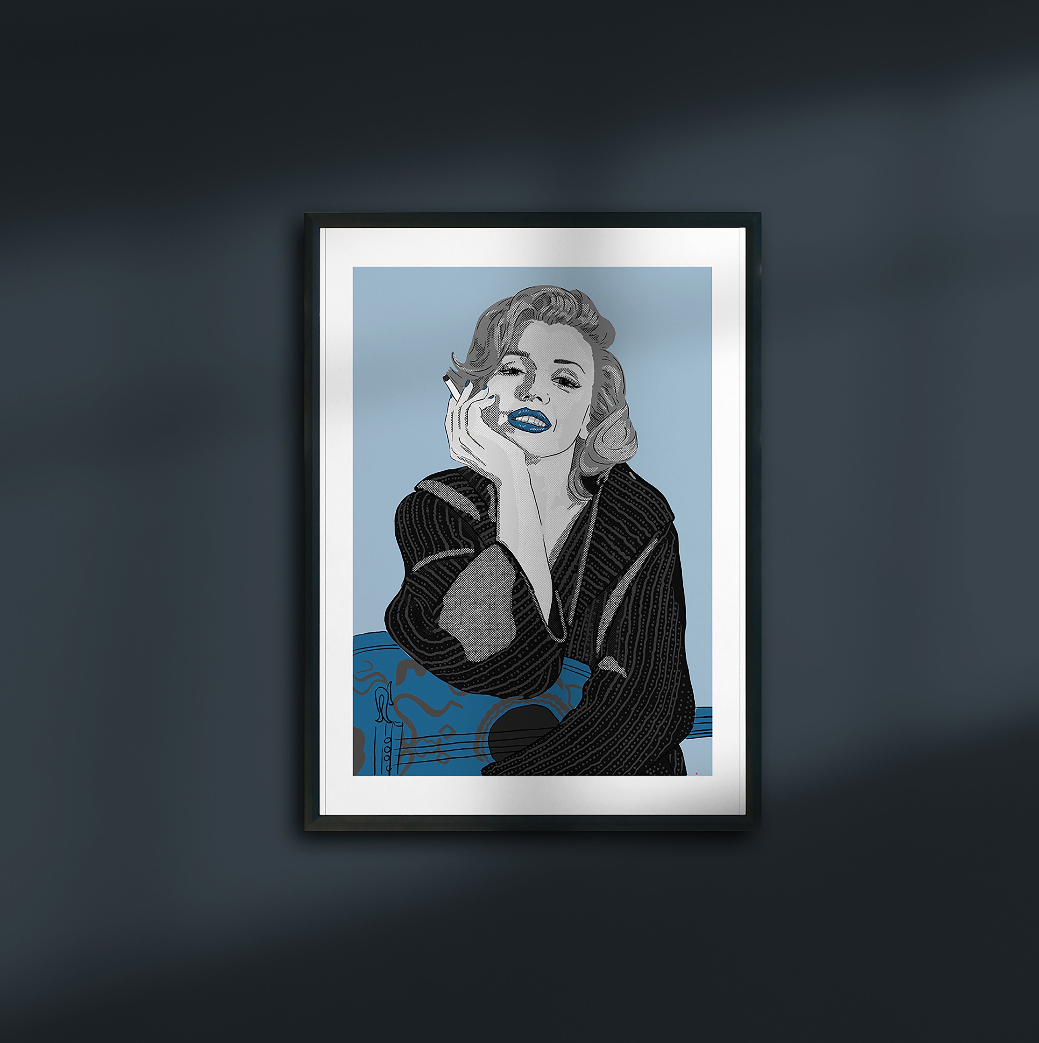 Original Art by Melanie Chambers "Marilyn Monroe" Size: A2 (420 x 594mm)