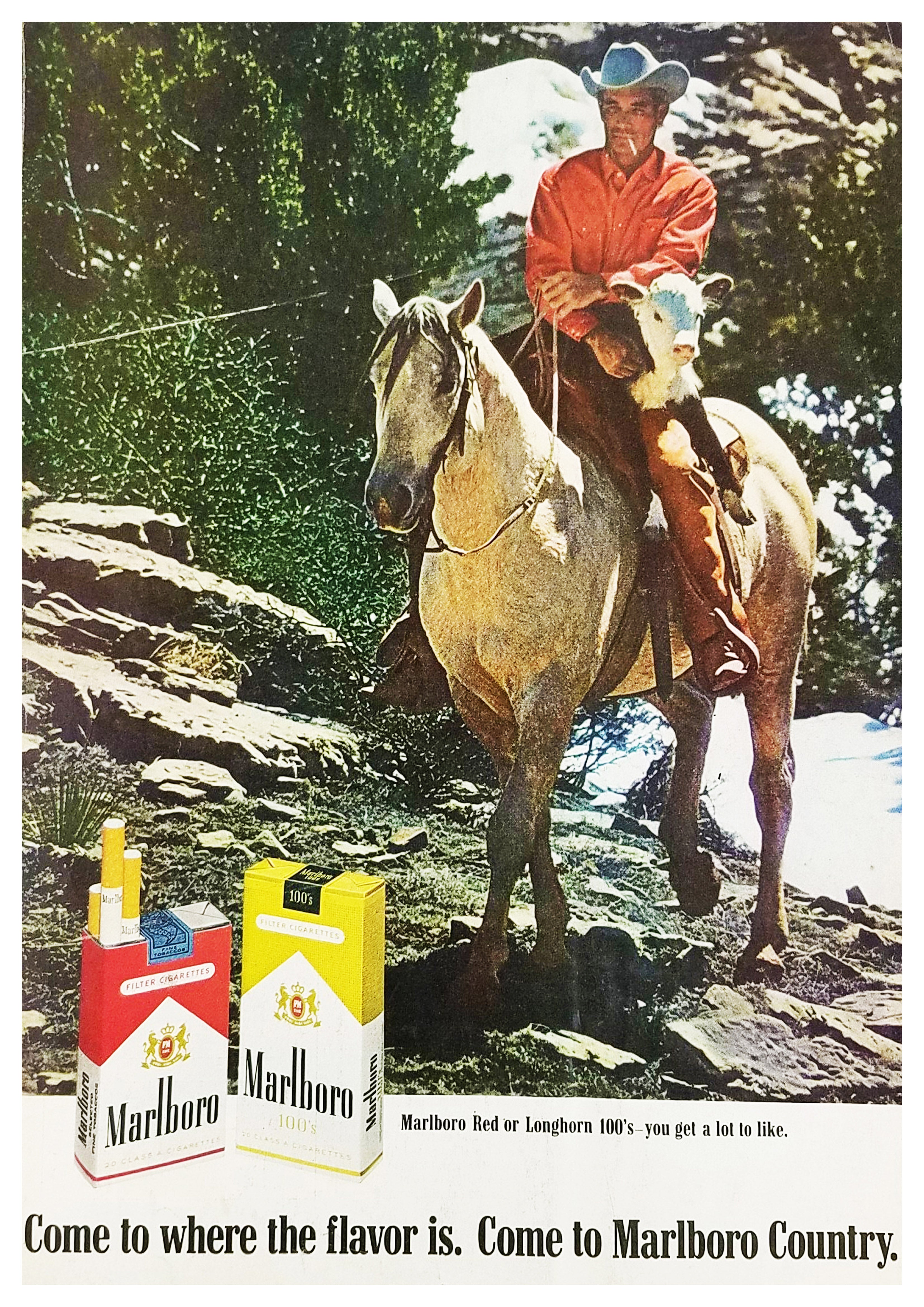 Reproduction Vintage "Marlboro Man" Cigarette Poster