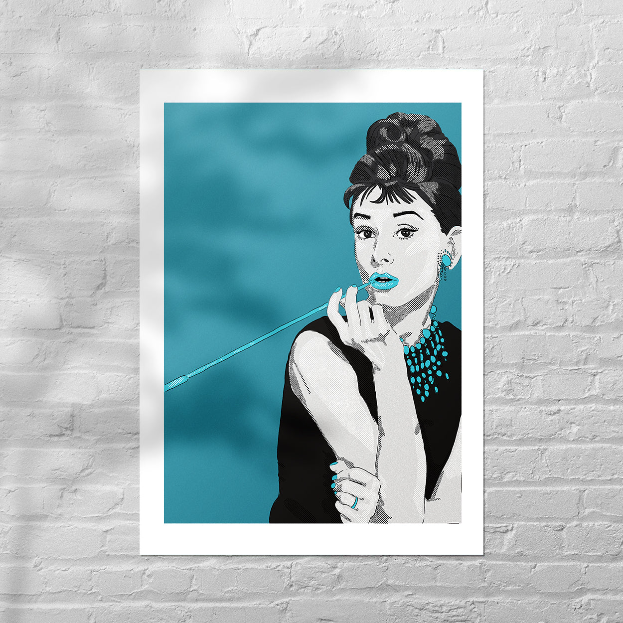 Original Art by Melanie Chambers "Audrey Hepburn" Size: A2 (420 x 594mm)