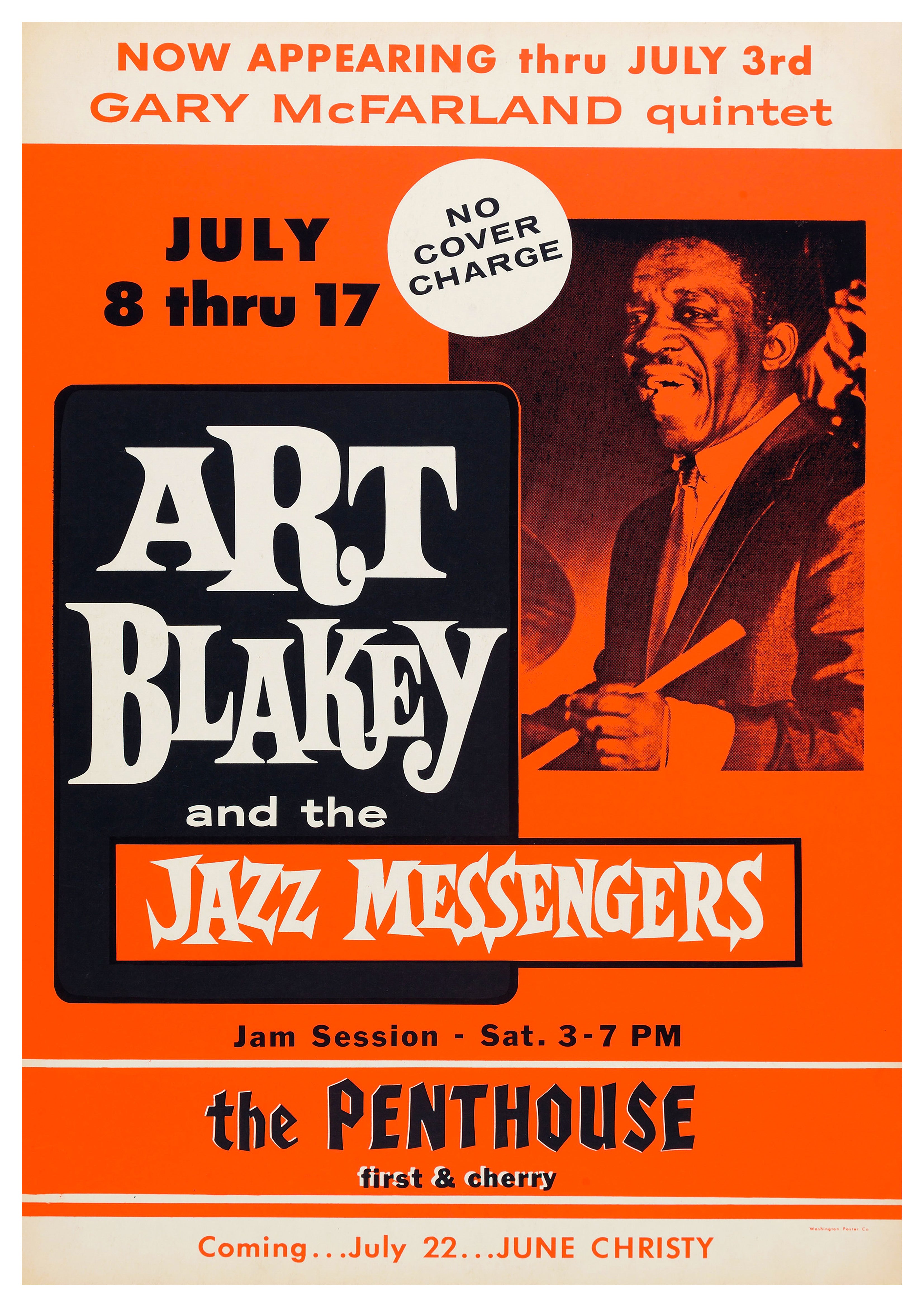 Reproduction Vintage "Art Blakey - The Penthouse" Jazz Poster