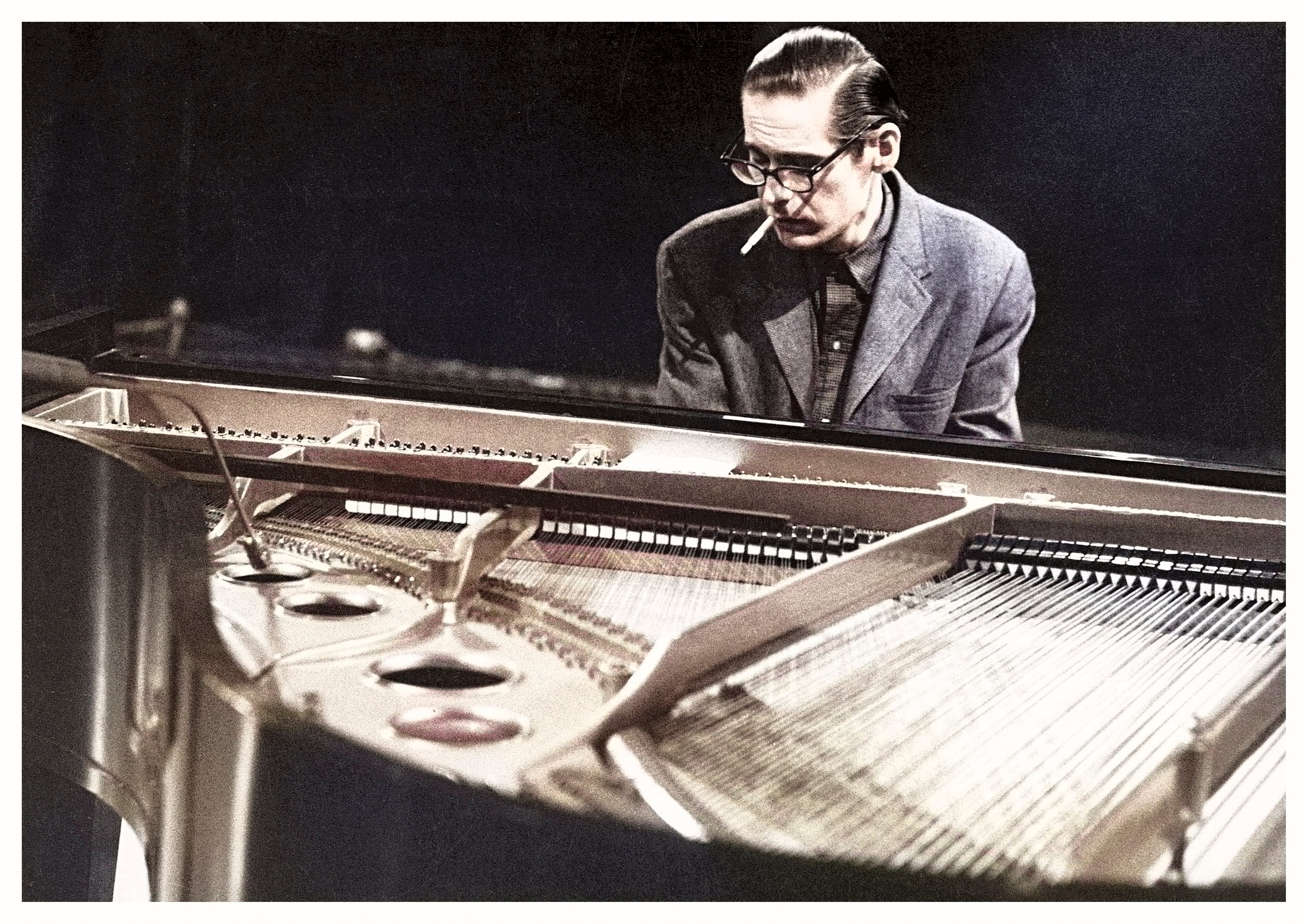Reproduction Vintage "Bill Evans" Jazz Music Poster, Size: A2