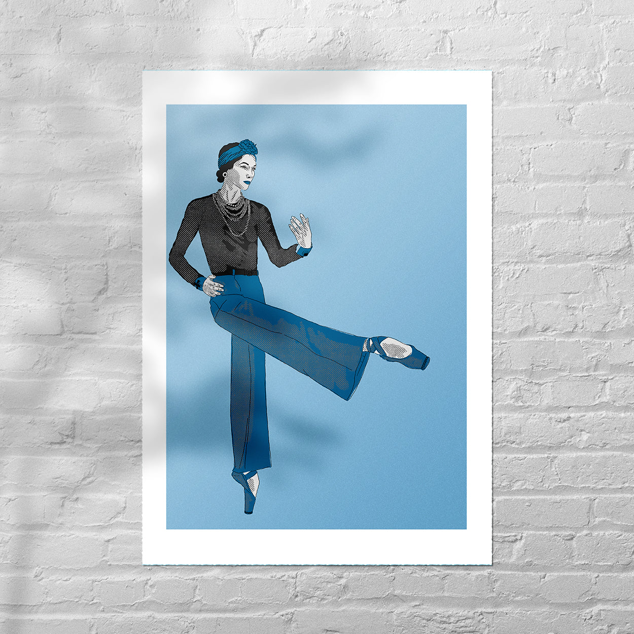 Original Art by Melanie Chambers "Coco Chanel" Size: A2 (420 x 594mm)