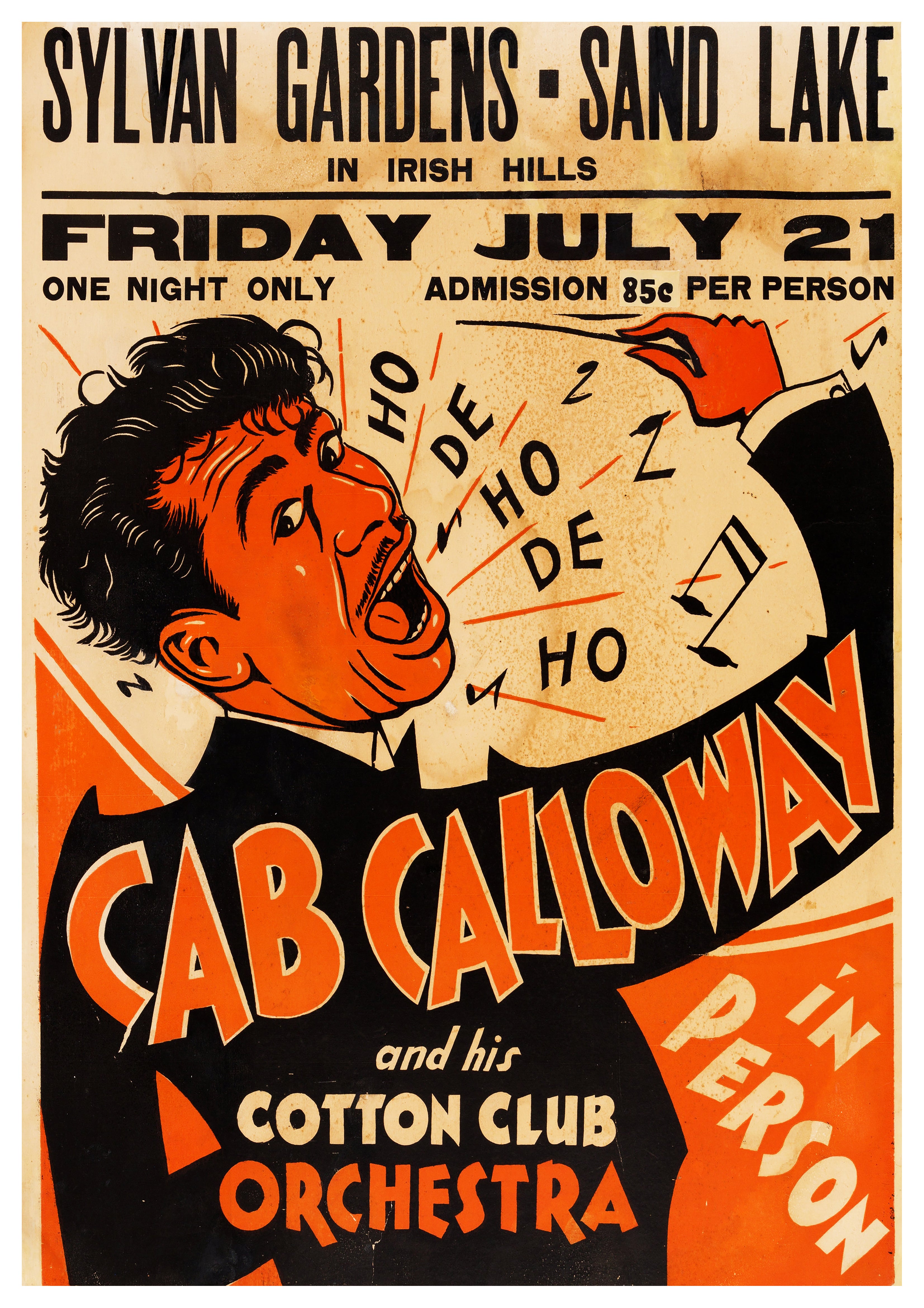 Reproduction Vintage "Cab Calloway" Jazz Poster