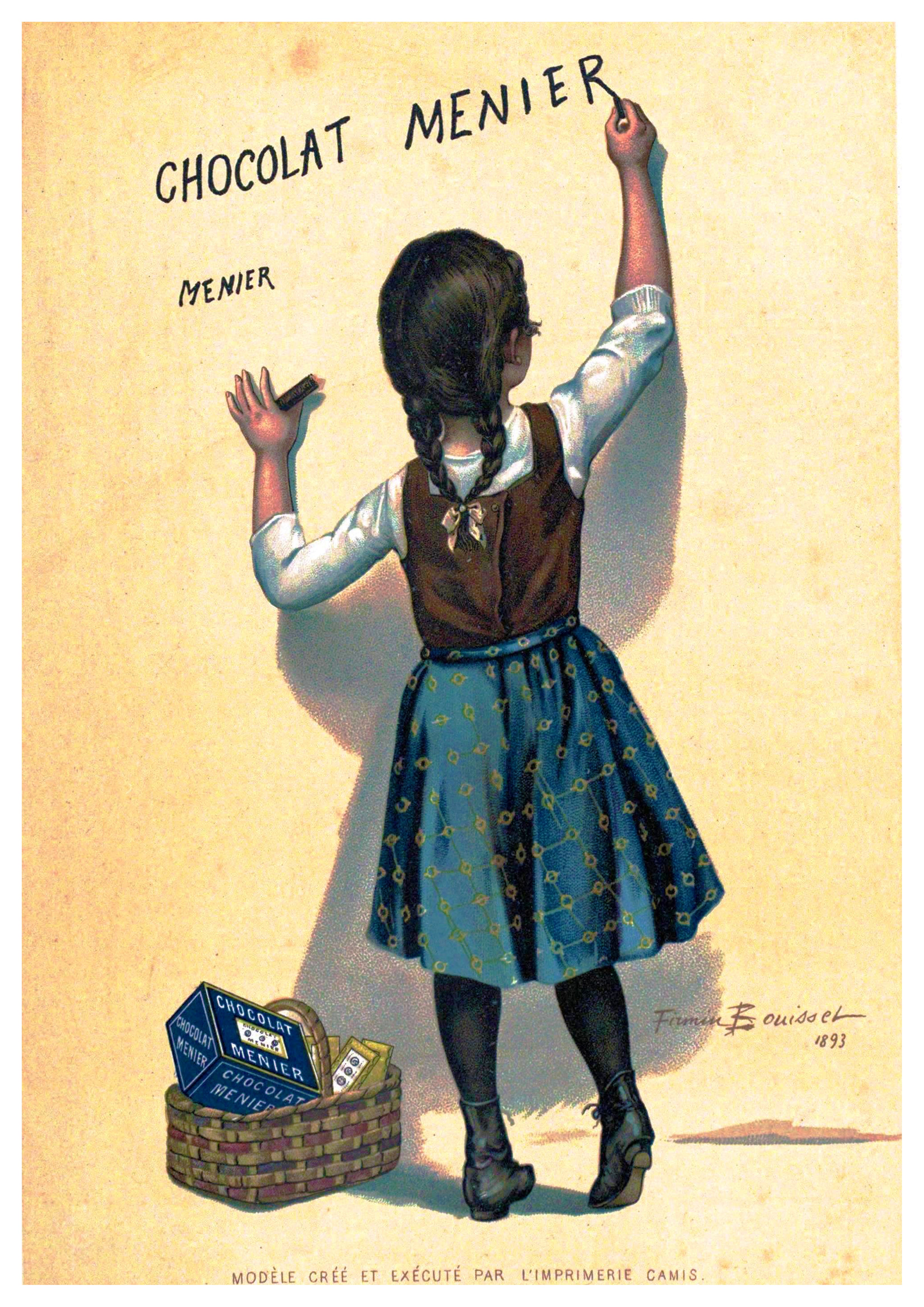 Reproduction Vintage "Chocolat Menier" French Poster