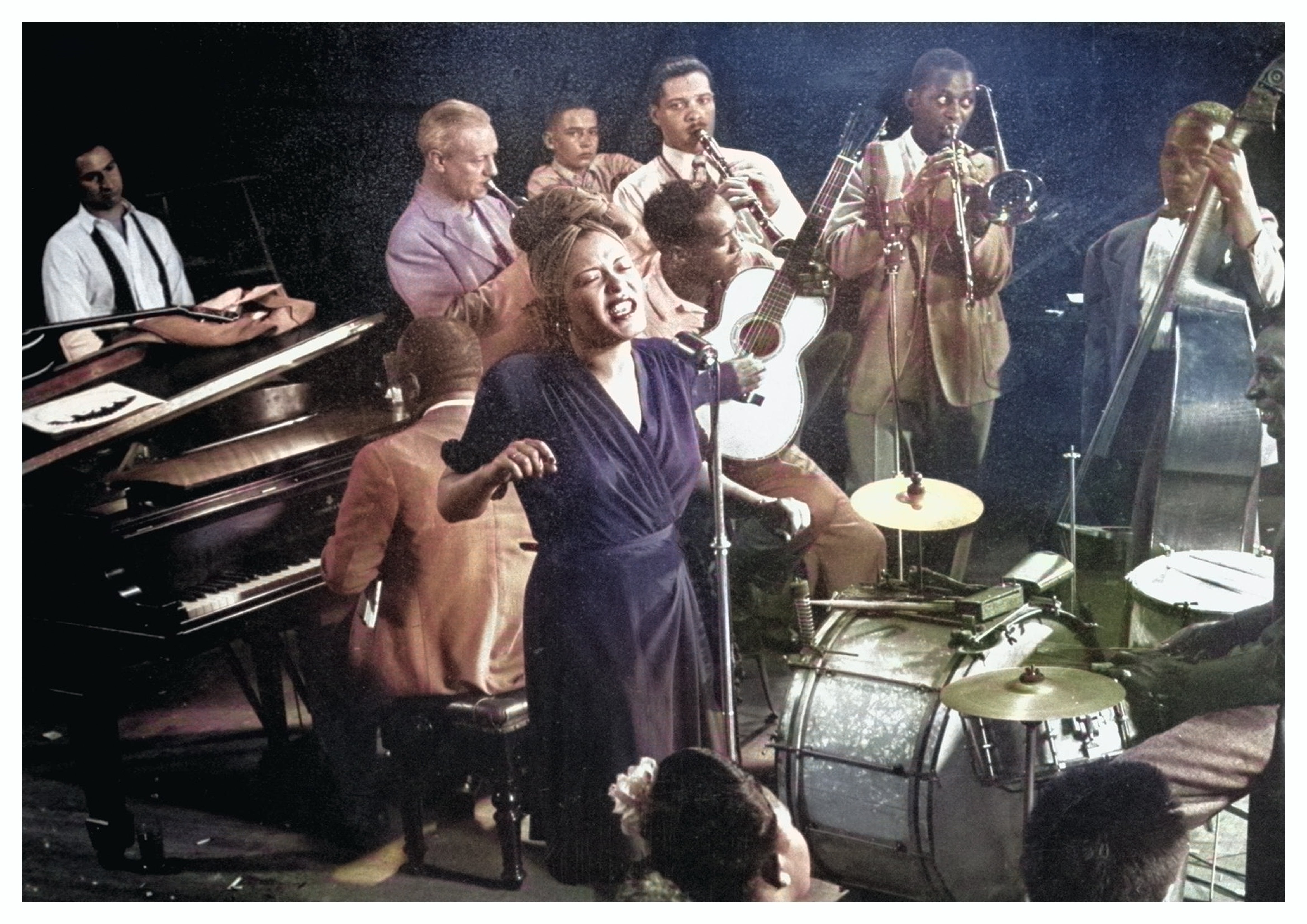 Reproduction Vintage "Billie Holiday - Colour" Jazz Poster