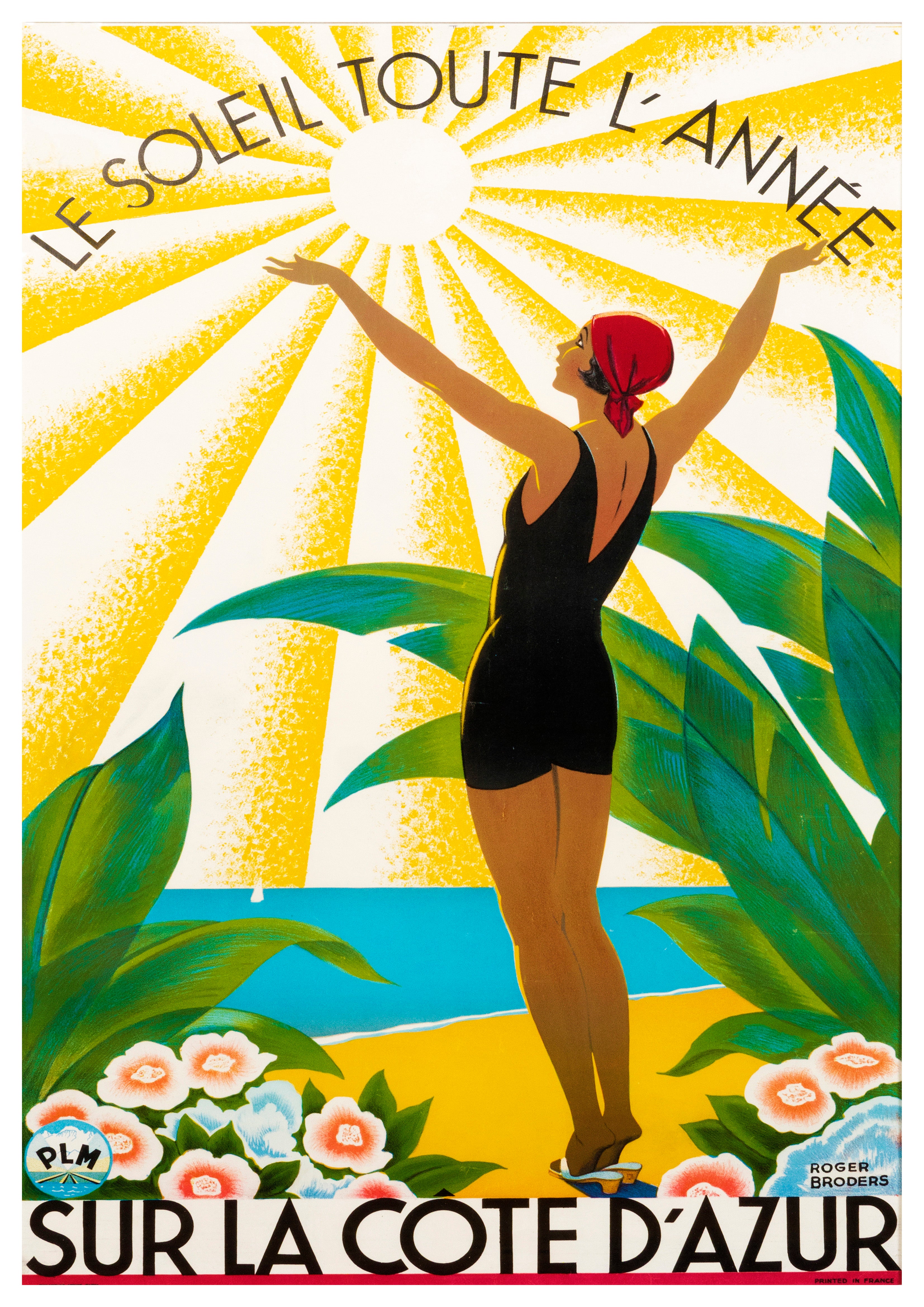 Reproduction Vintage "Cote D'Azur" French Poster