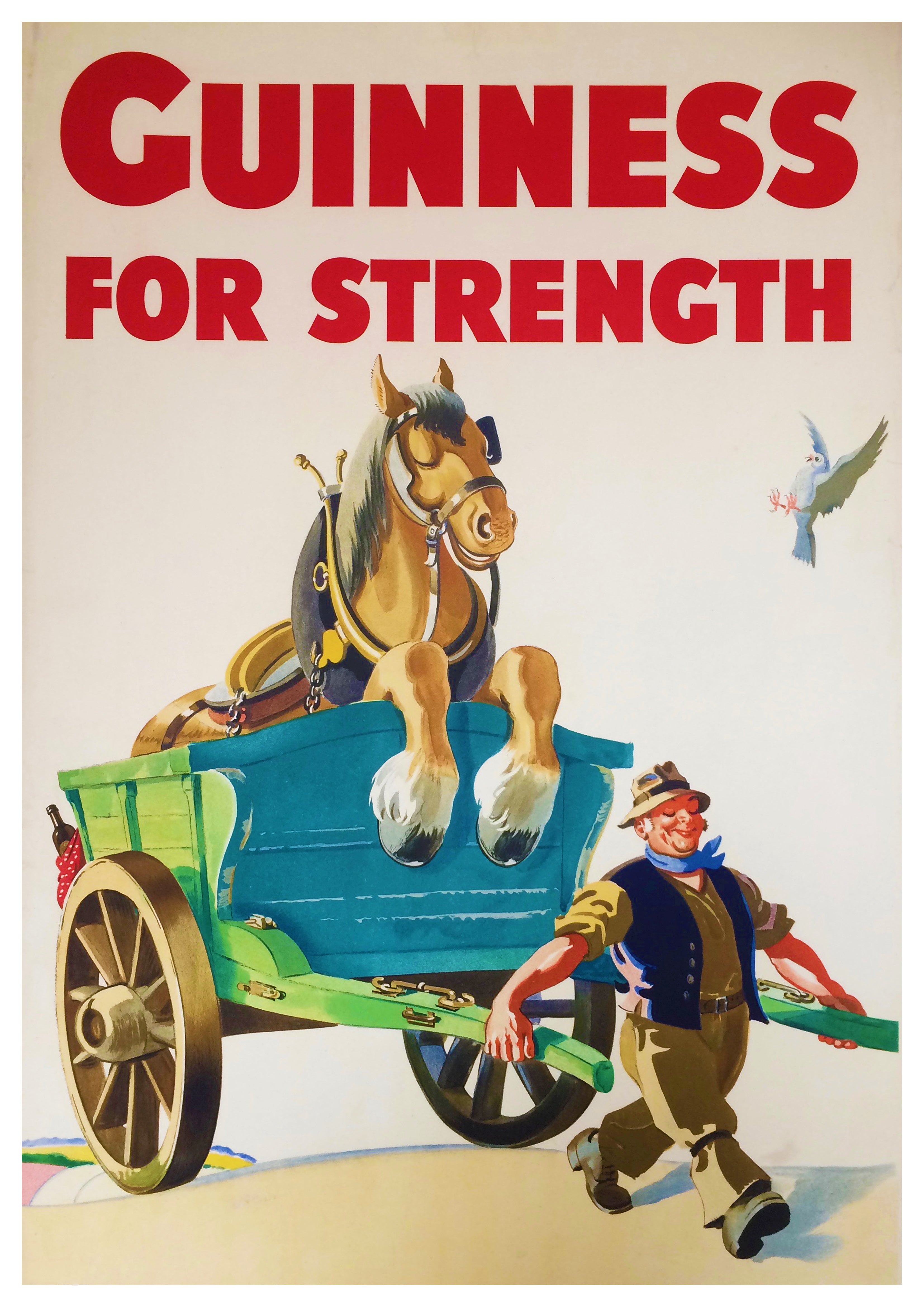 Reproduction Vintage "Guinness For Strength" Advertising Poster