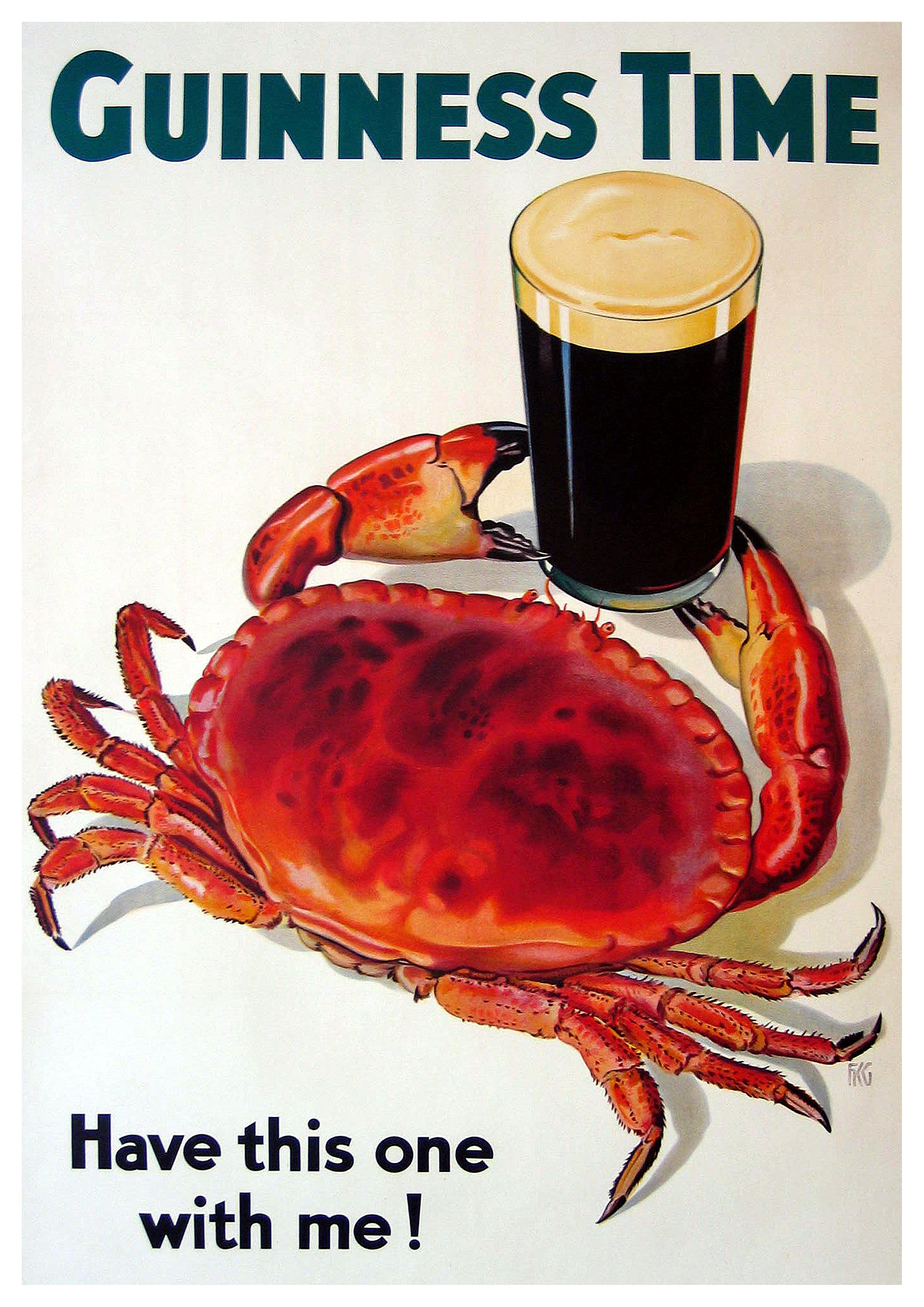 Reproduction Vintage "Guinness Time" Advertising Poster