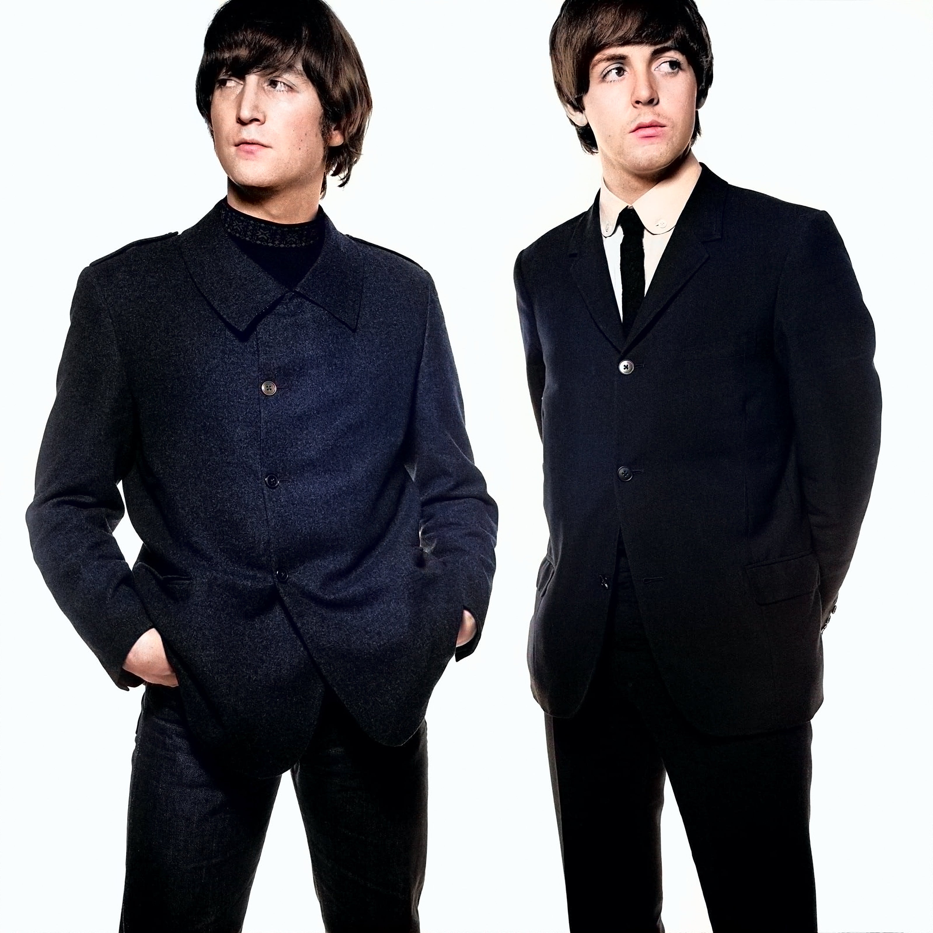 Reproduction Vintage The Beatles "John & Paul - Colour" Music Poster, Size: 16" x 16"