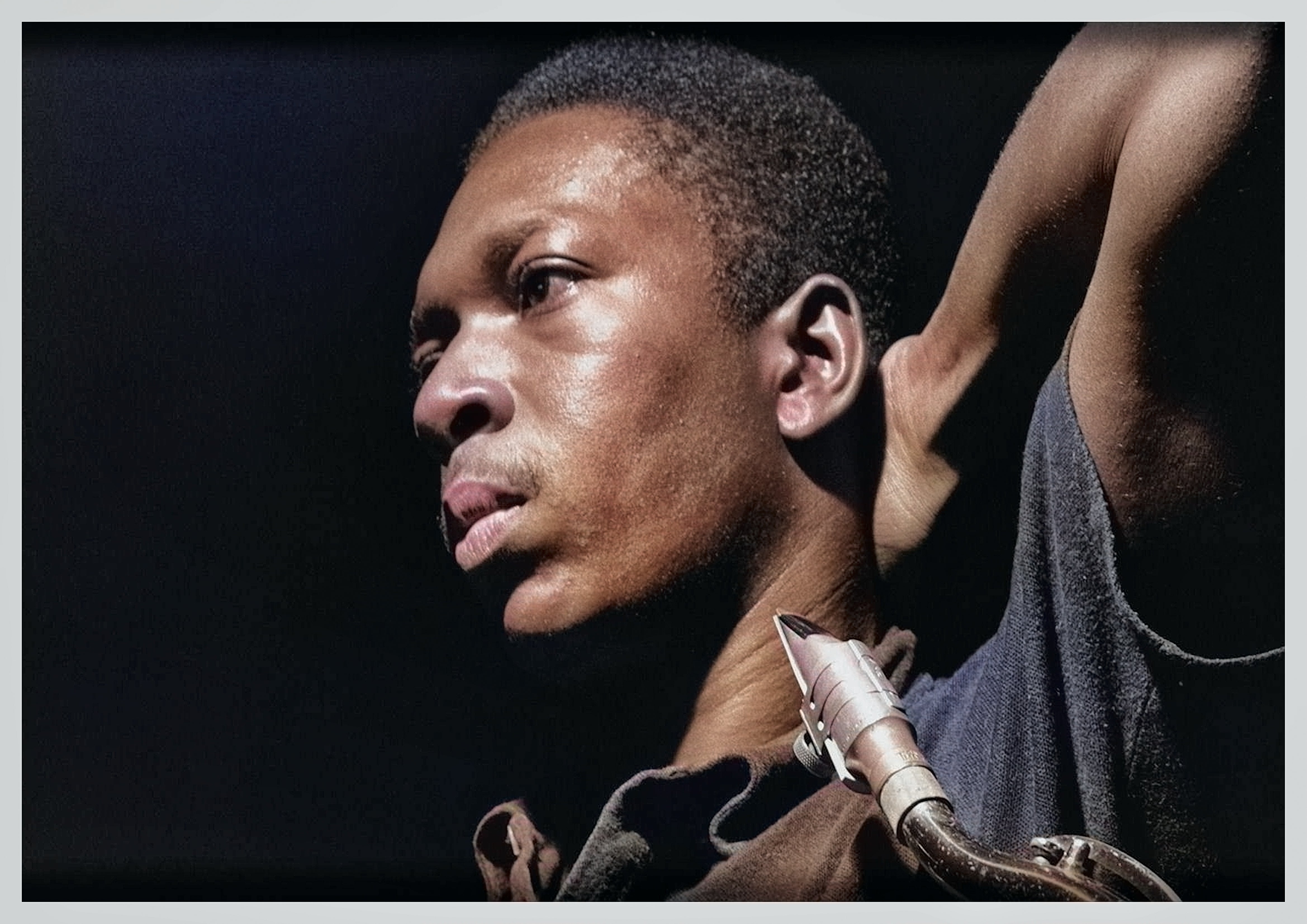 Reproduction Vintage "John Coltrane" Jazz Music Poster, Size: A2
