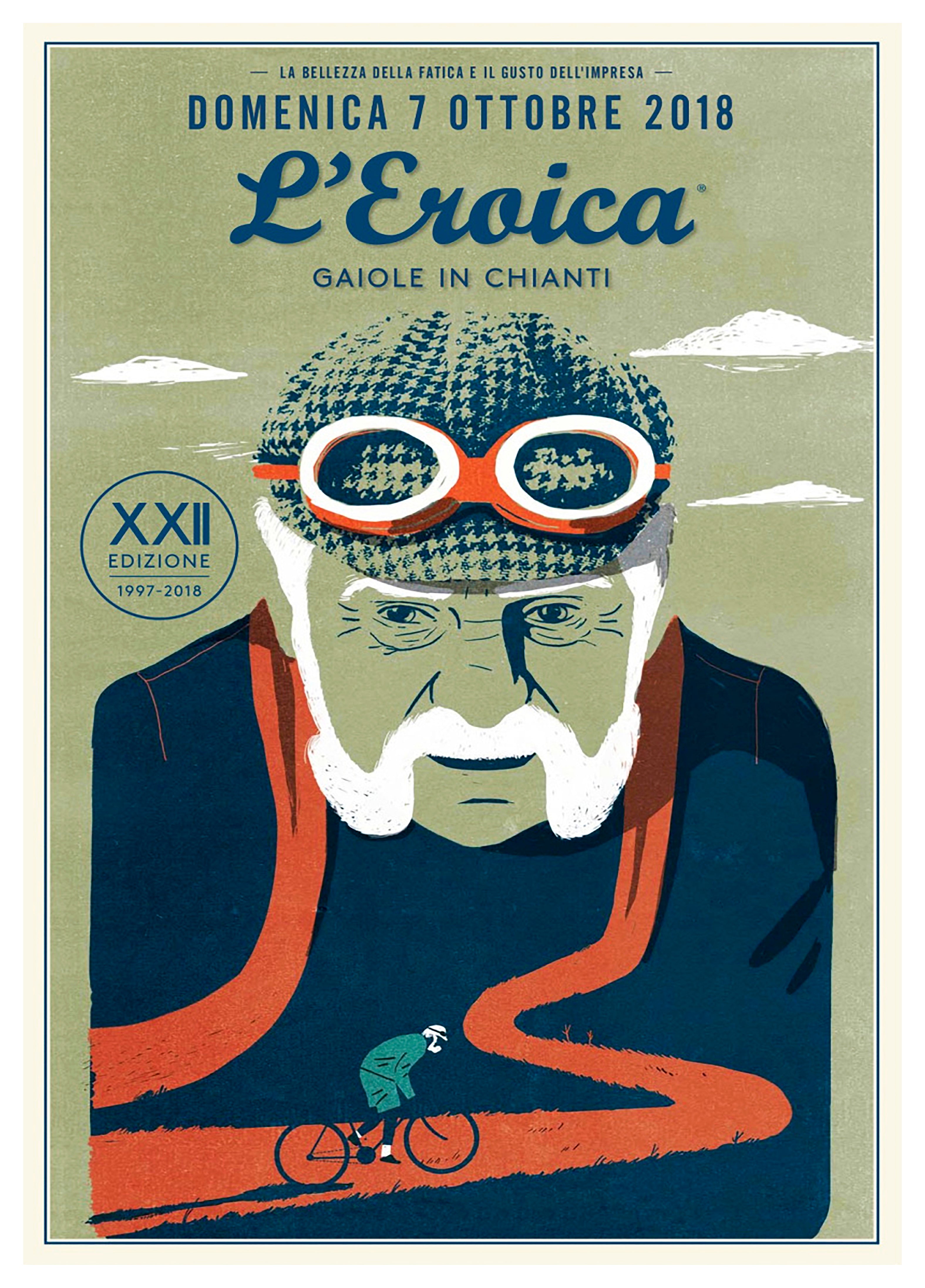 Reproduction Vintage "L'Eroica" Sports Poster