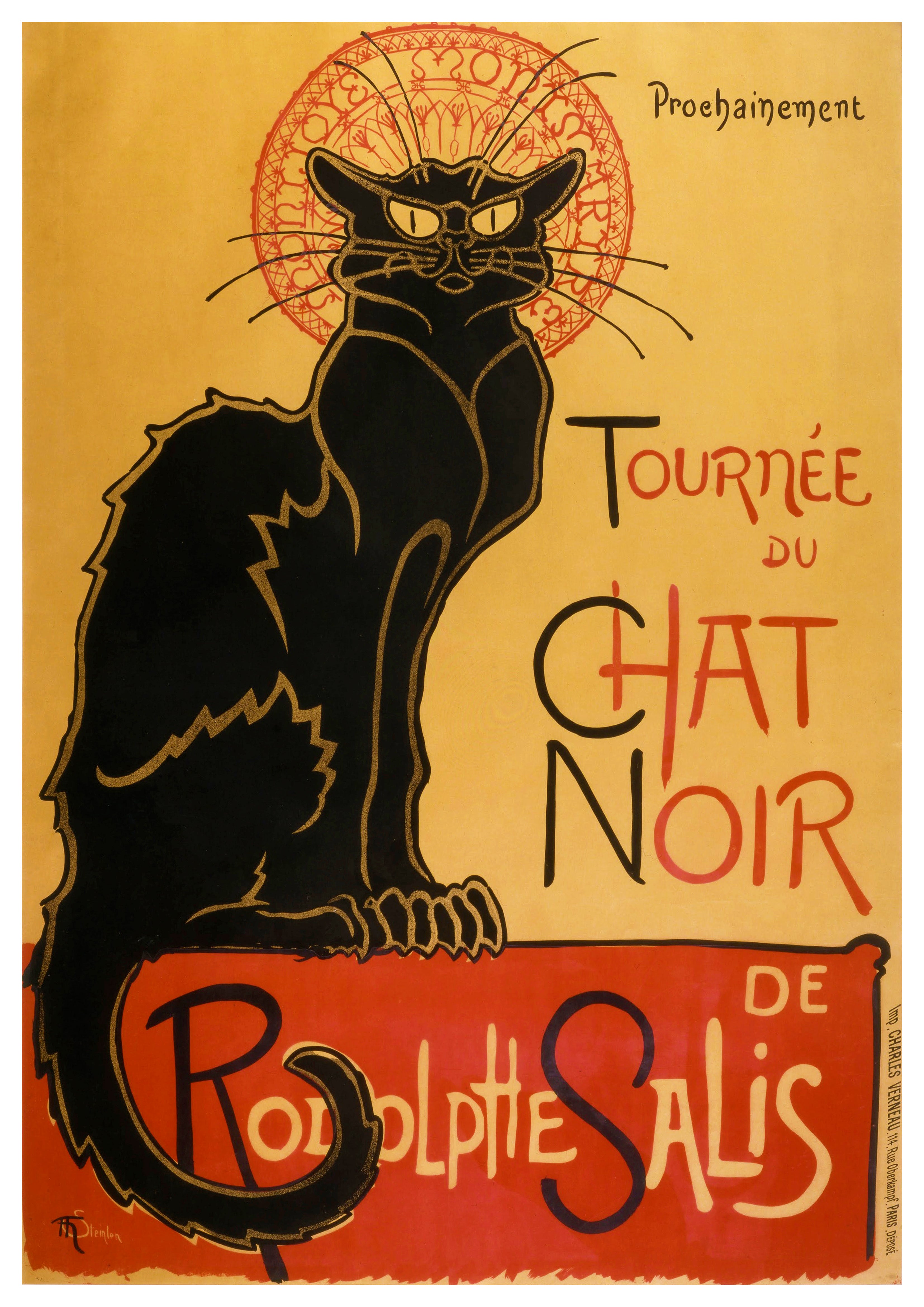 Reproduction Vintage "Le Chat Noir" French Poster